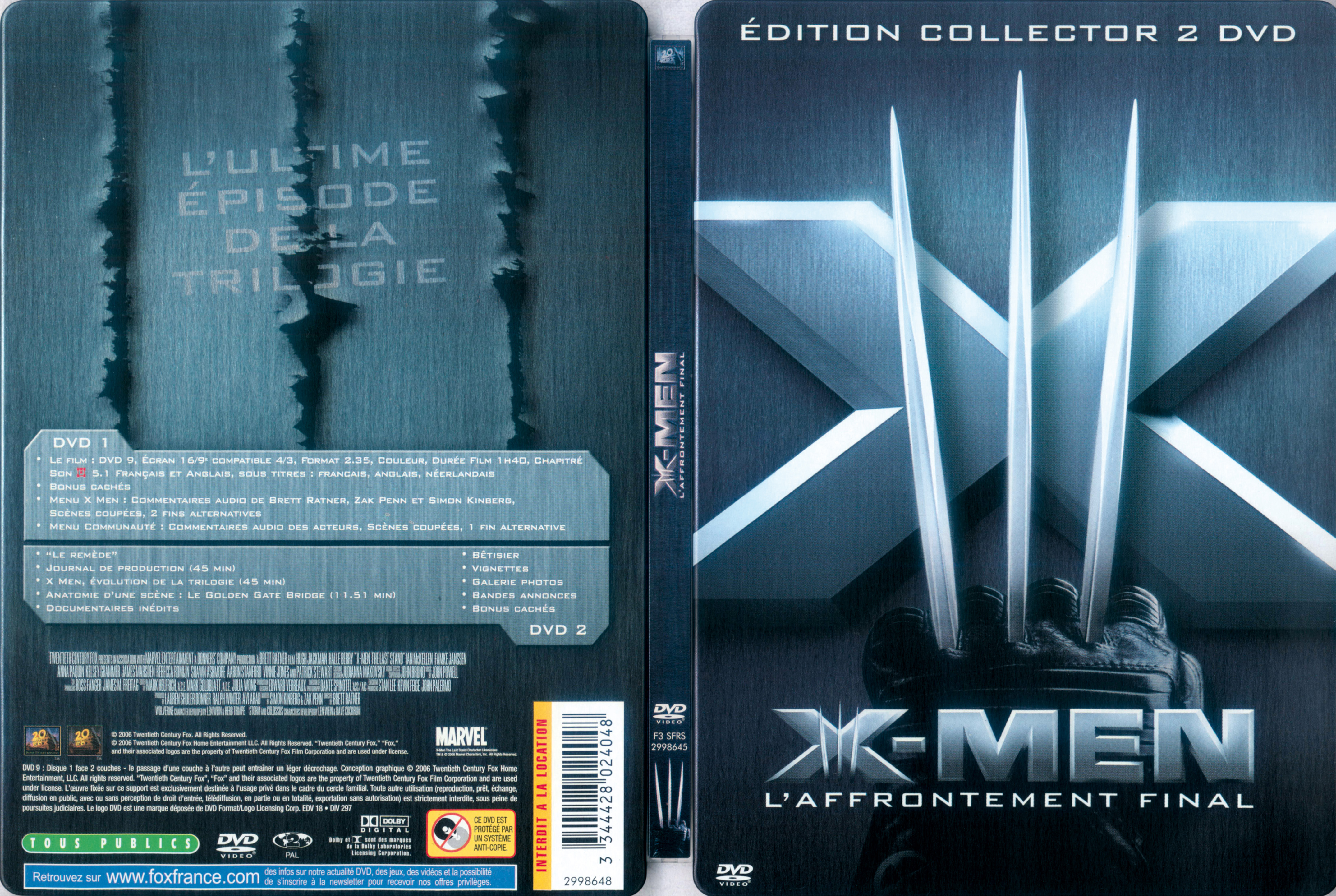 Jaquette DVD X-men 3 v3