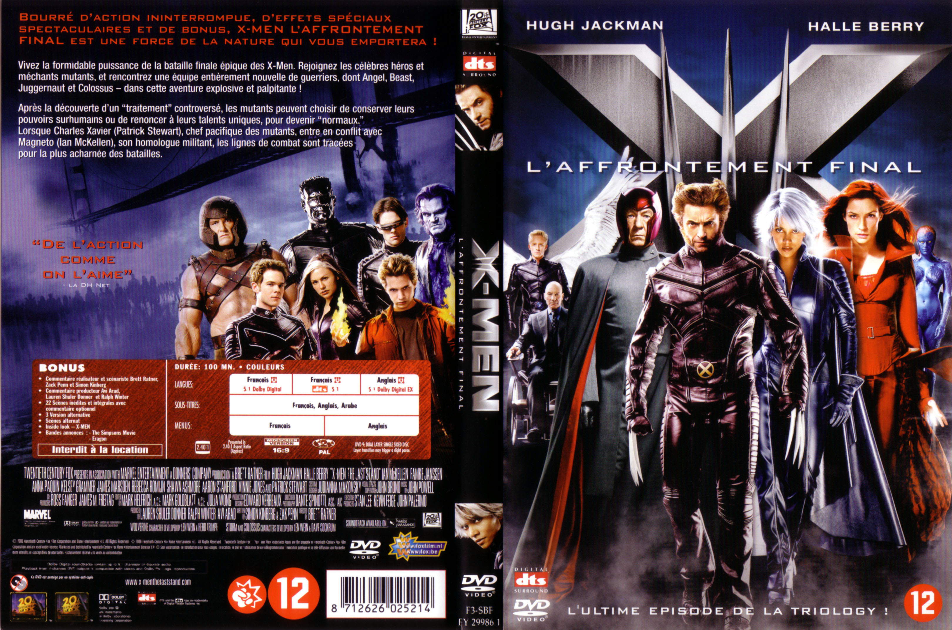 Jaquette DVD X-men 3 v4