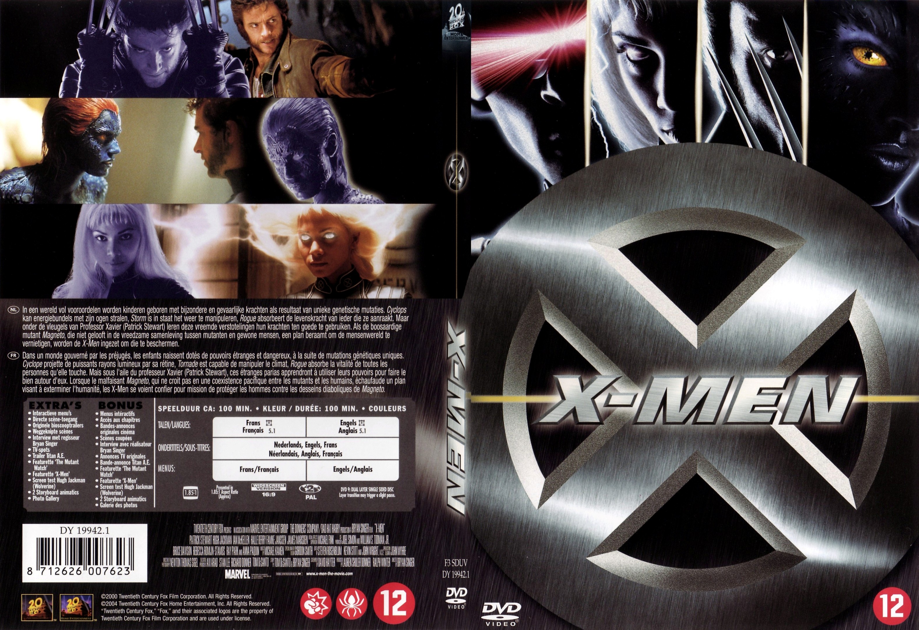 Jaquette DVD X-men - SLIM v2
