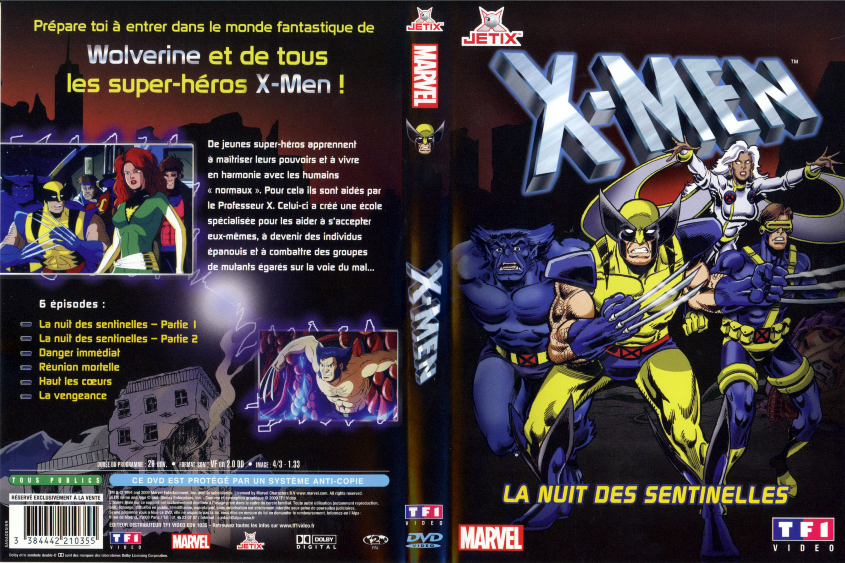 Jaquette DVD X-men la nuit des sentinelles