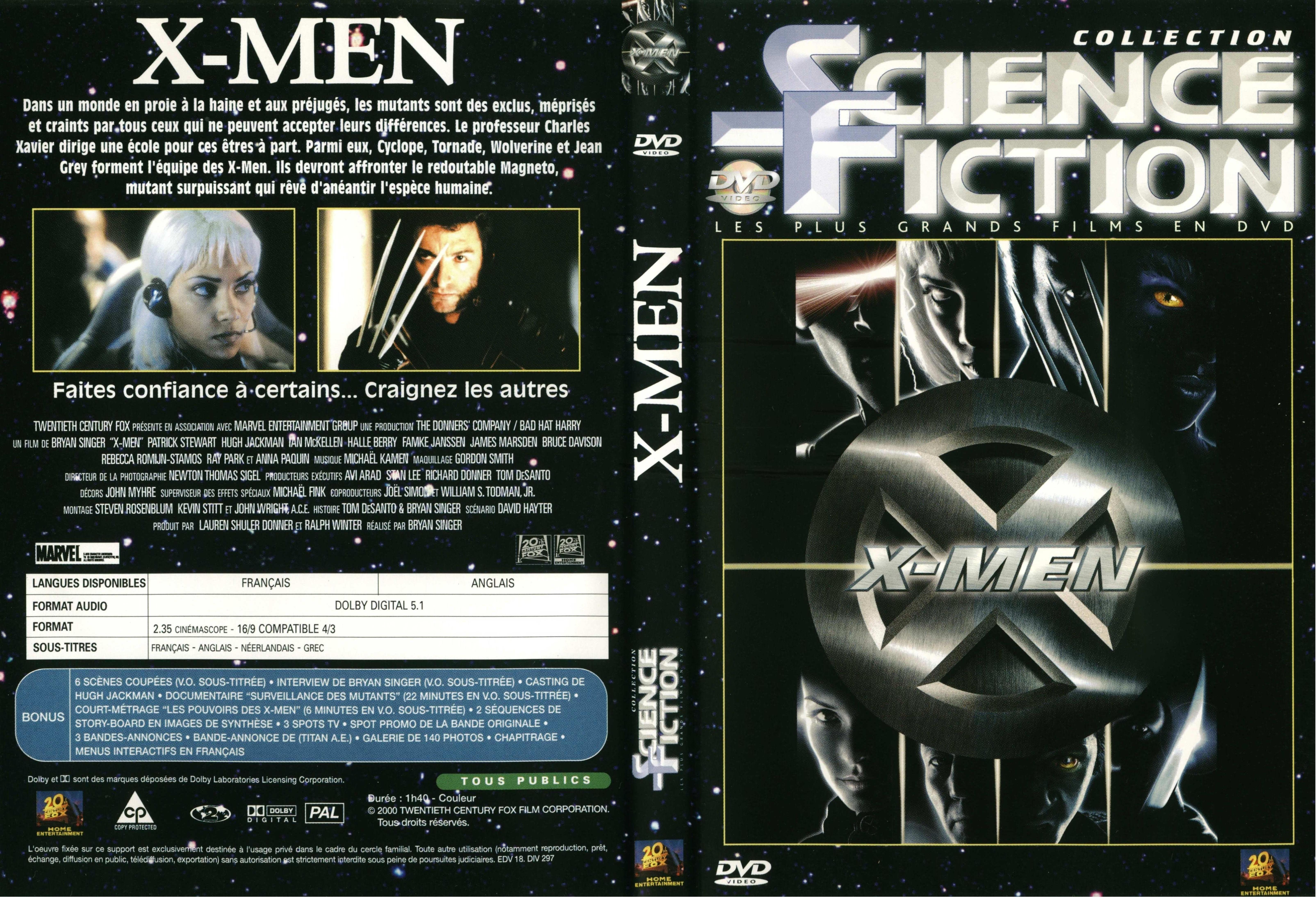 Jaquette DVD de X-men - Cinéma Passion