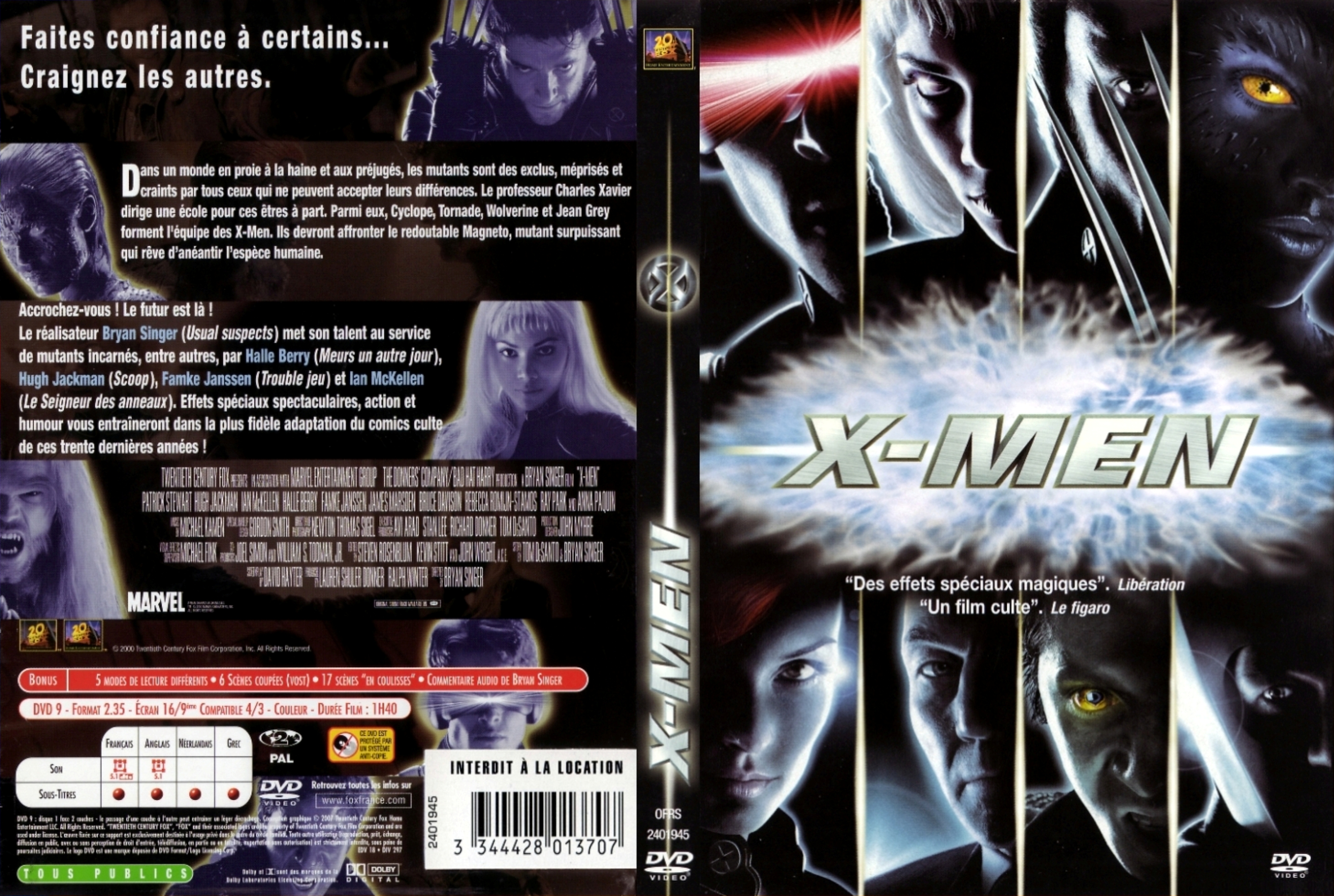 Jaquette DVD X-men v4