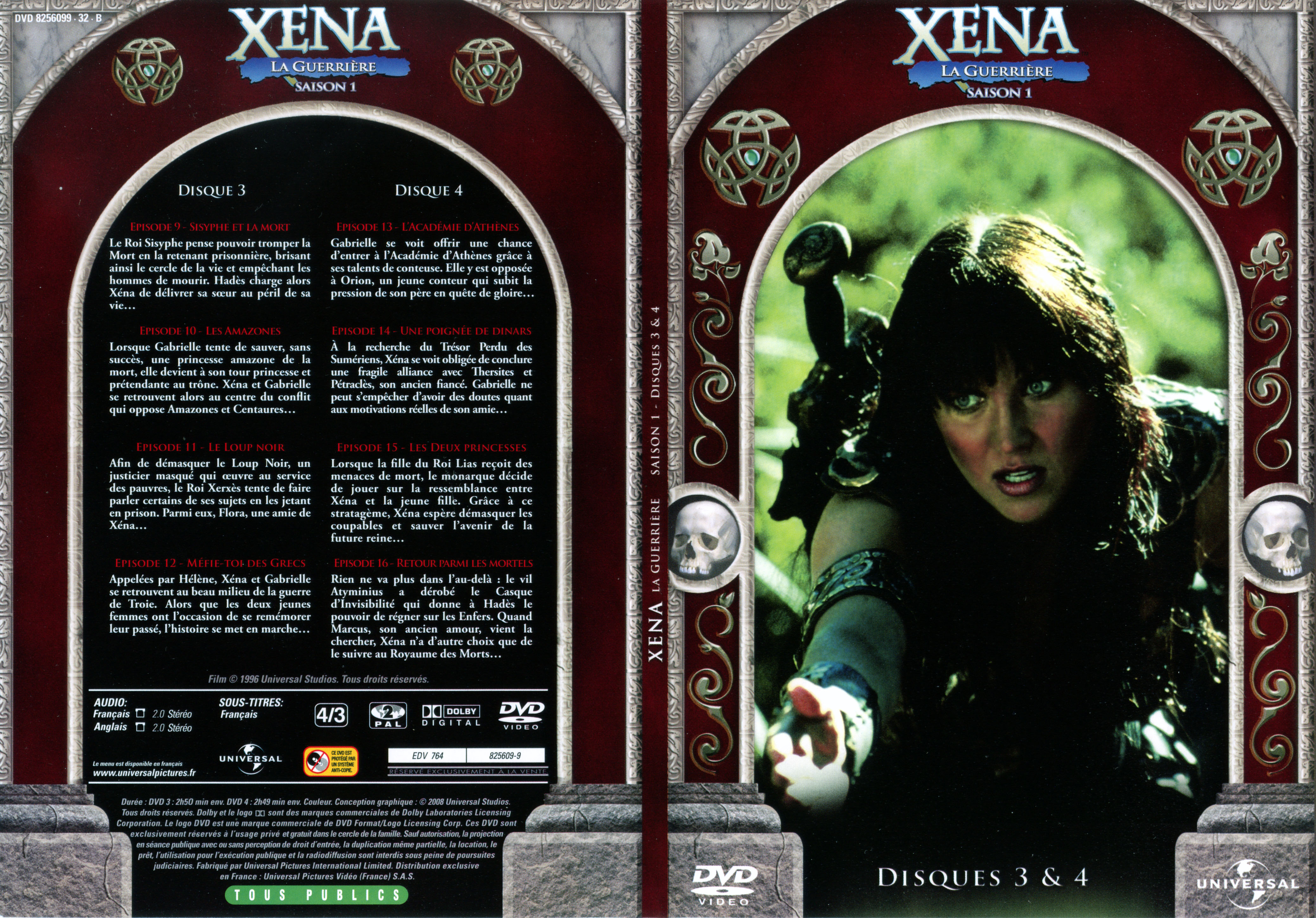 Jaquette DVD Xna la guerrire Saison 1 DVD 2