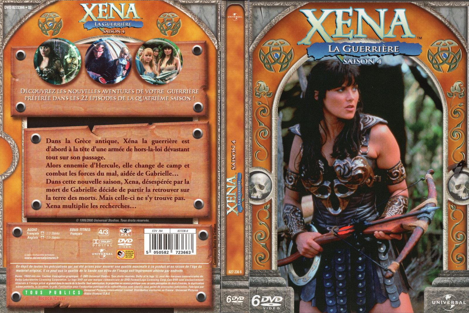 Jaquette DVD Xna la guerrire Saison 4 COFFRET