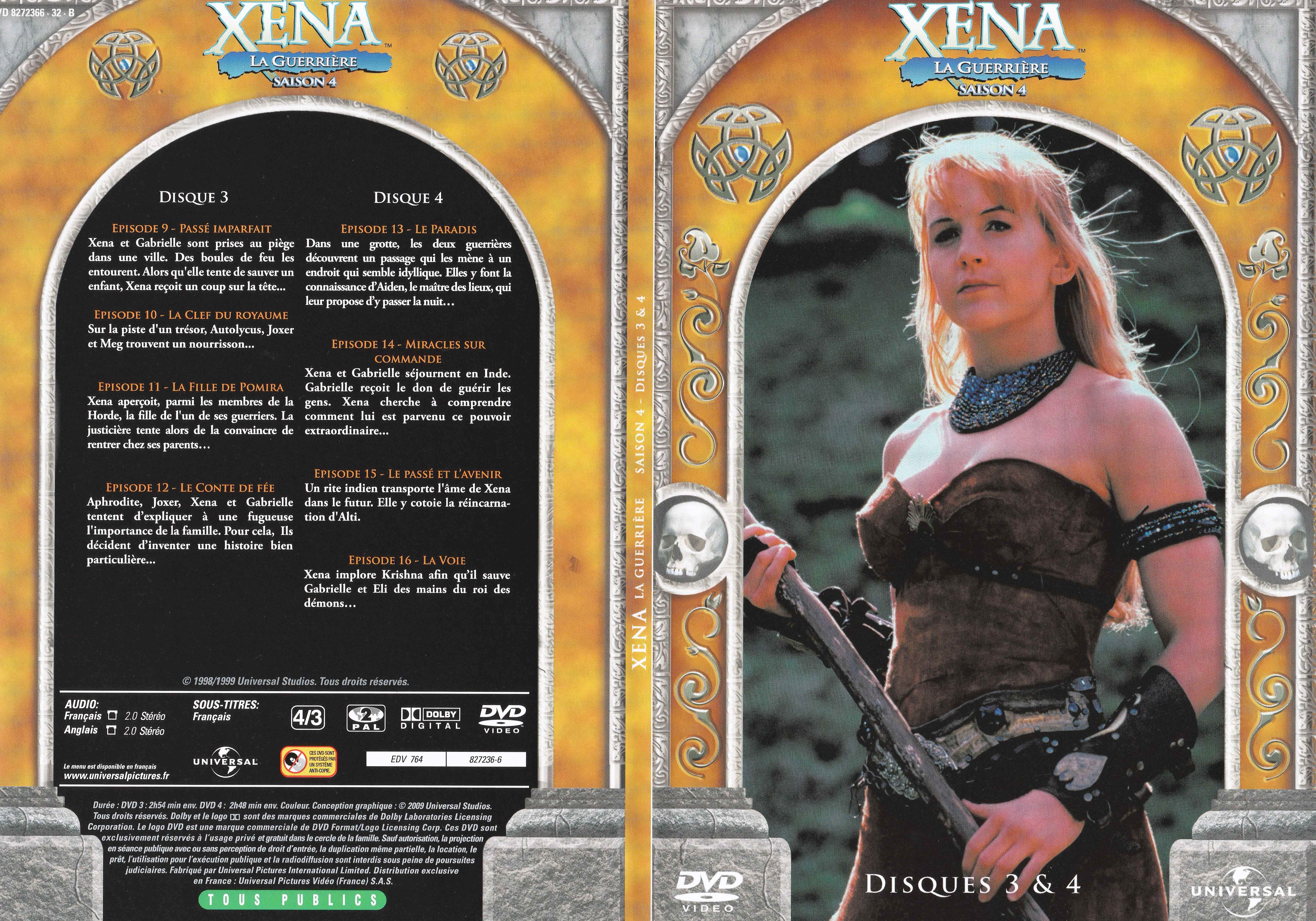Jaquette DVD Xna la guerrire Saison 4 DVD 2