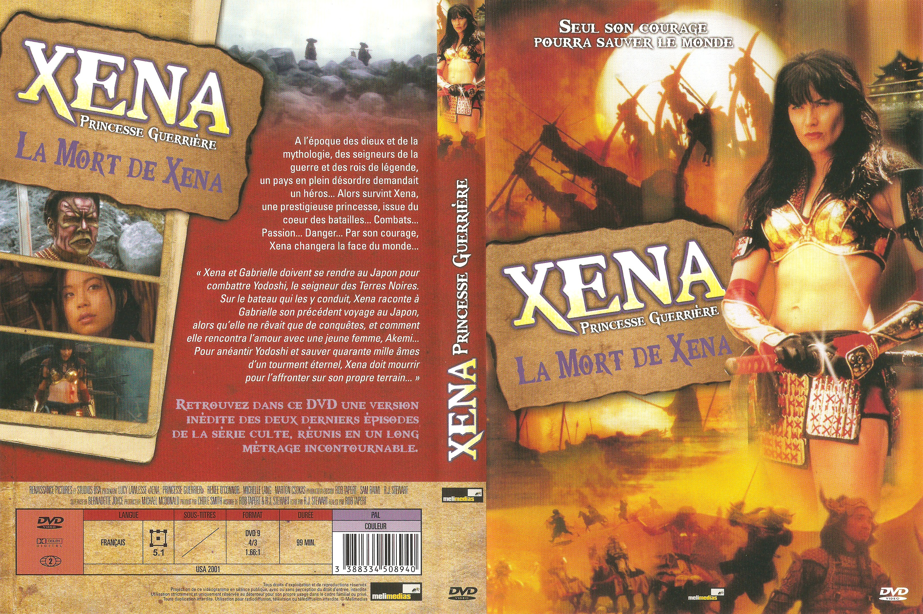 Jaquette DVD Xena princesse guerriere la mort de Xena v2