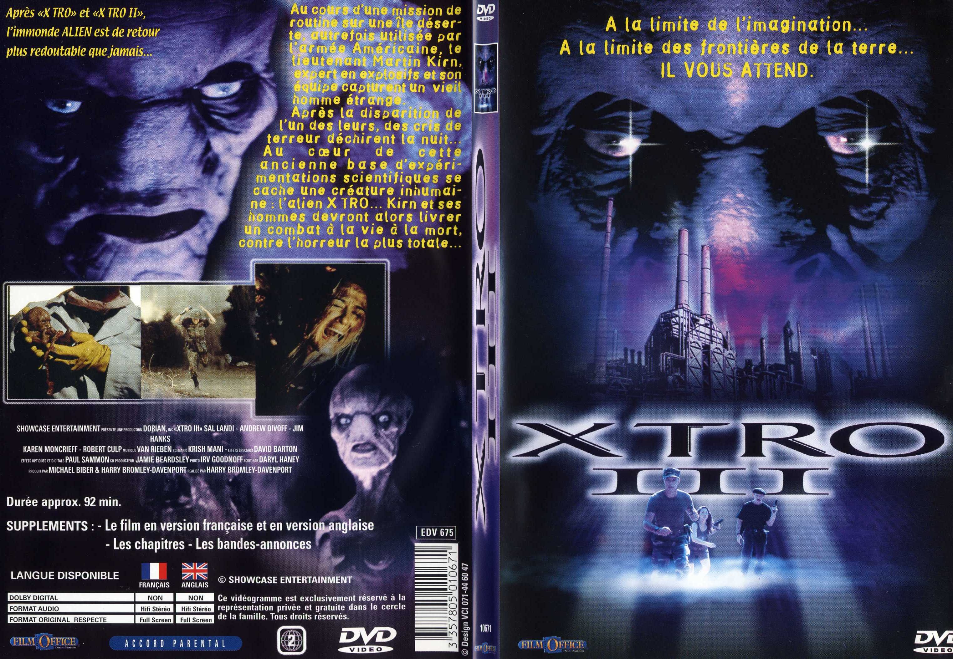 Jaquette DVD Xtro III - SLIM