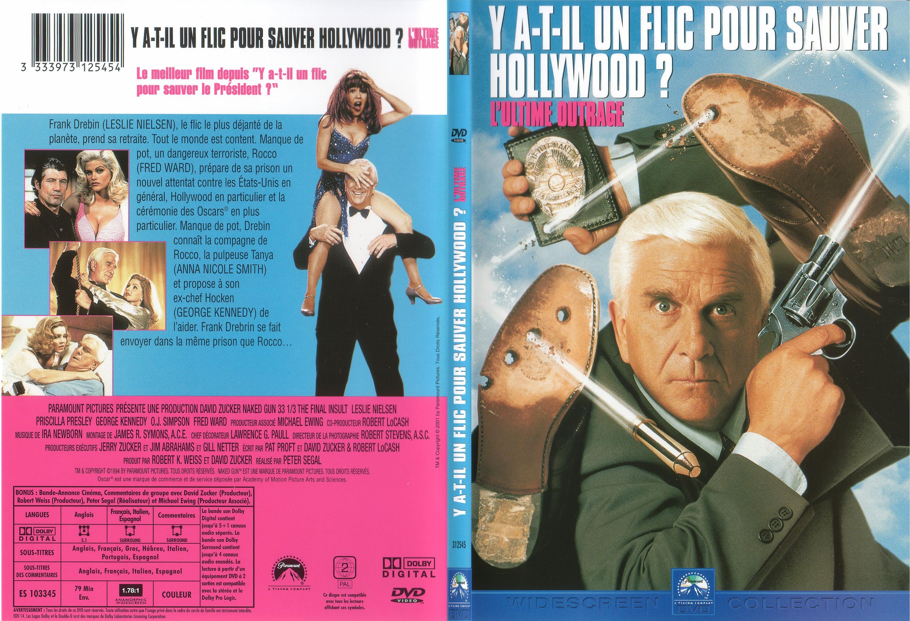 Jaquette DVD Y a t-il un flic pour sauver Hollywood - SLIM