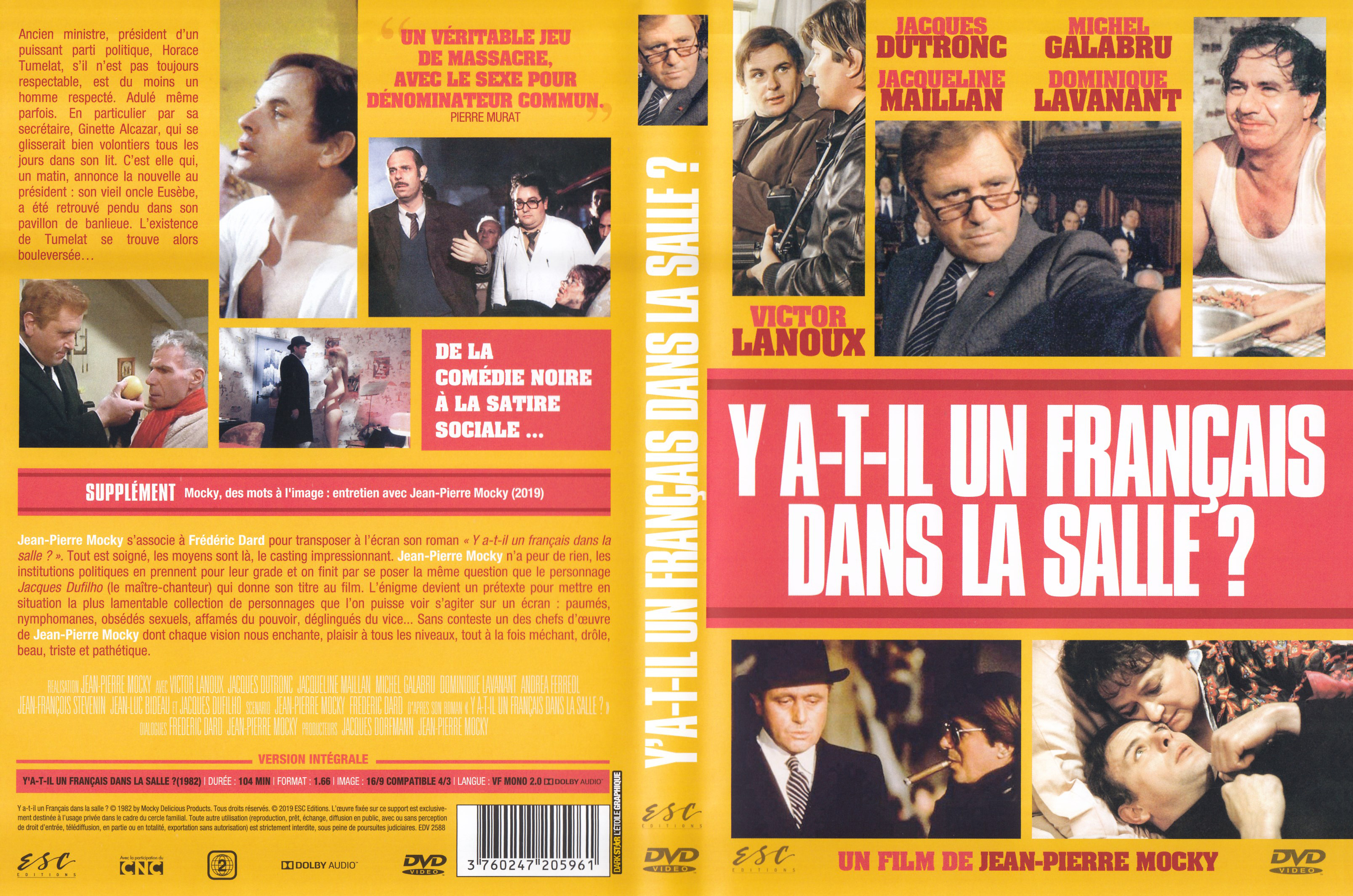 Jaquette DVD Y a t-il un francais dans la salle