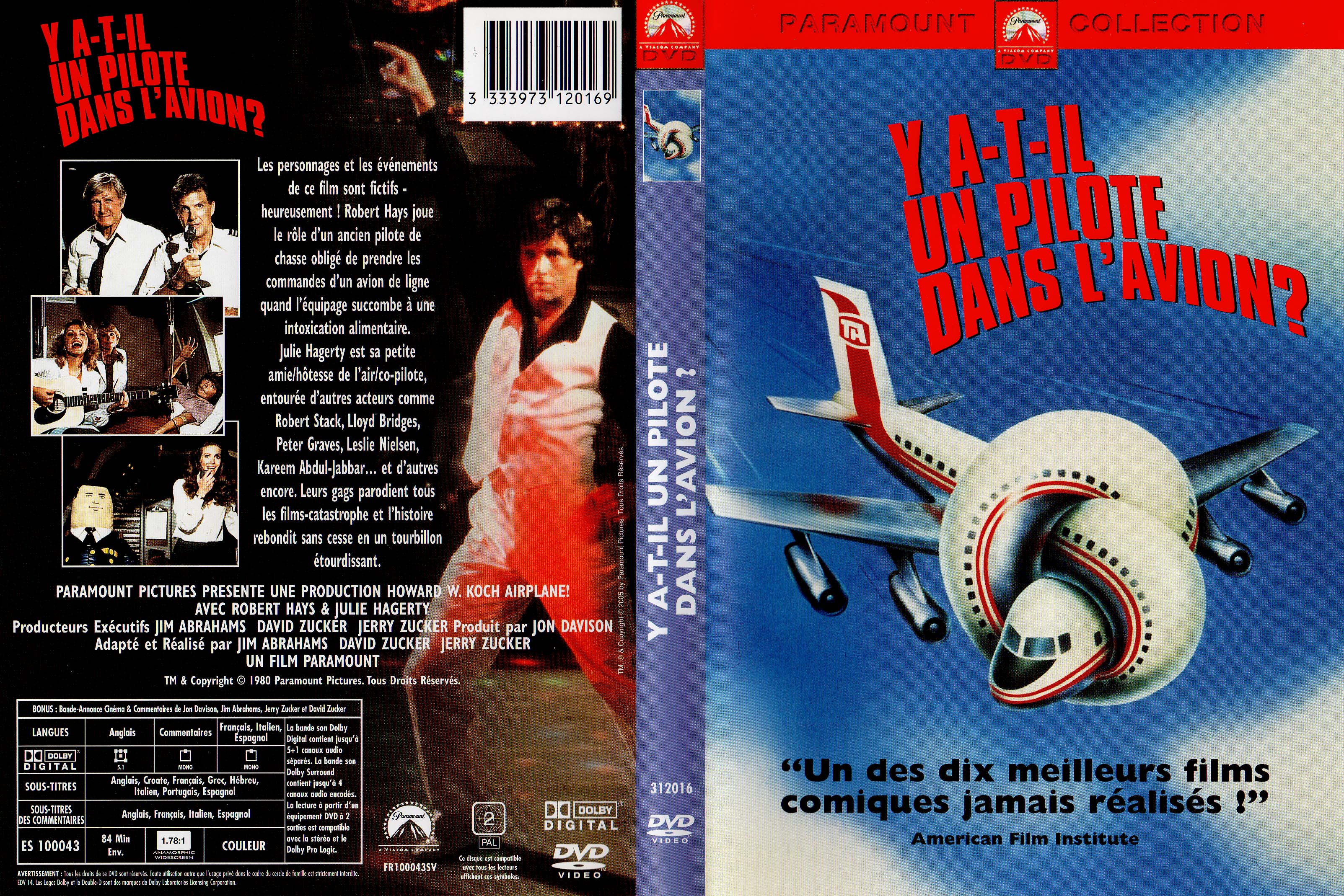 Jaquette DVD Y a-t-il un pilote dans l