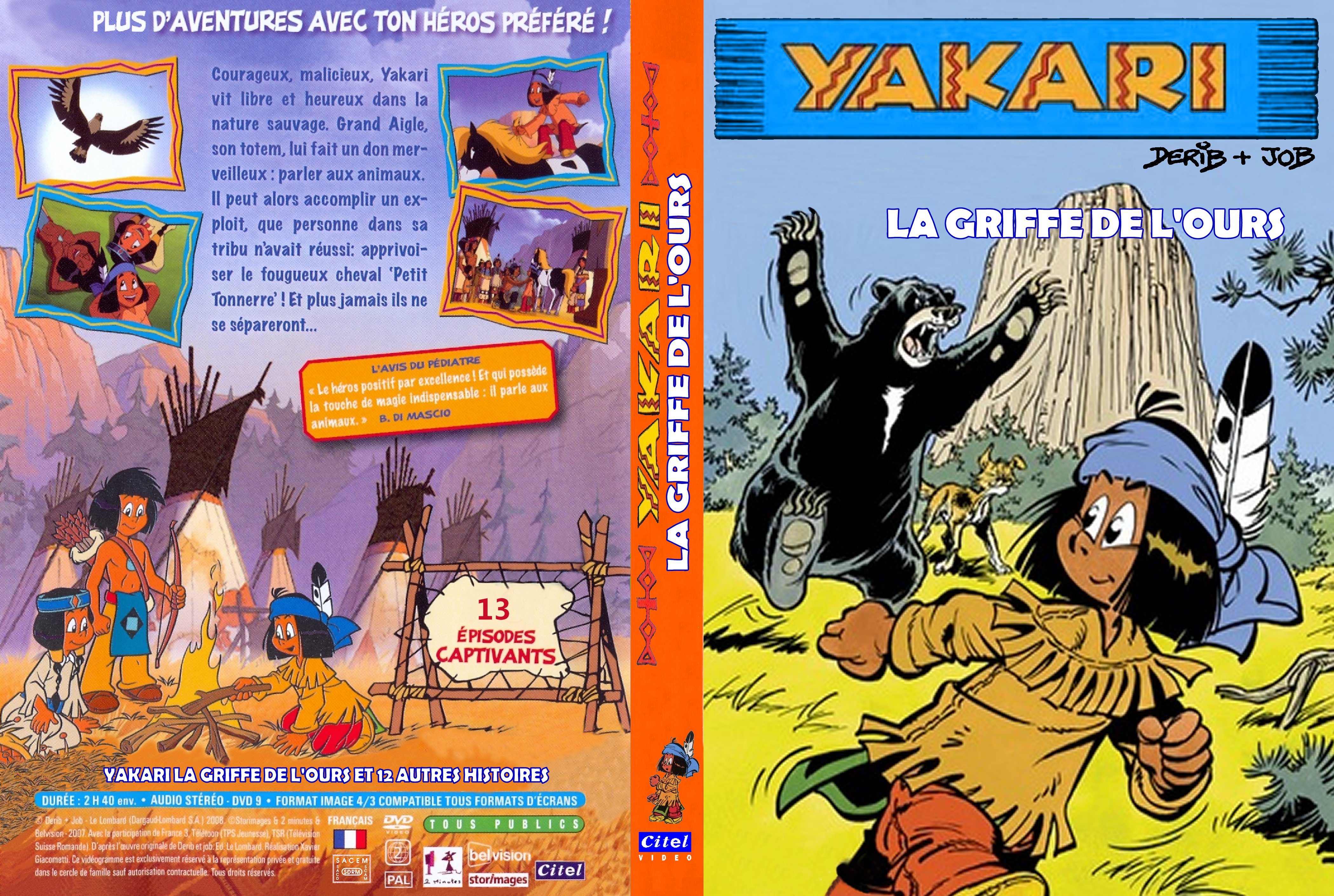 Jaquette DVD Yakari La griffe de l