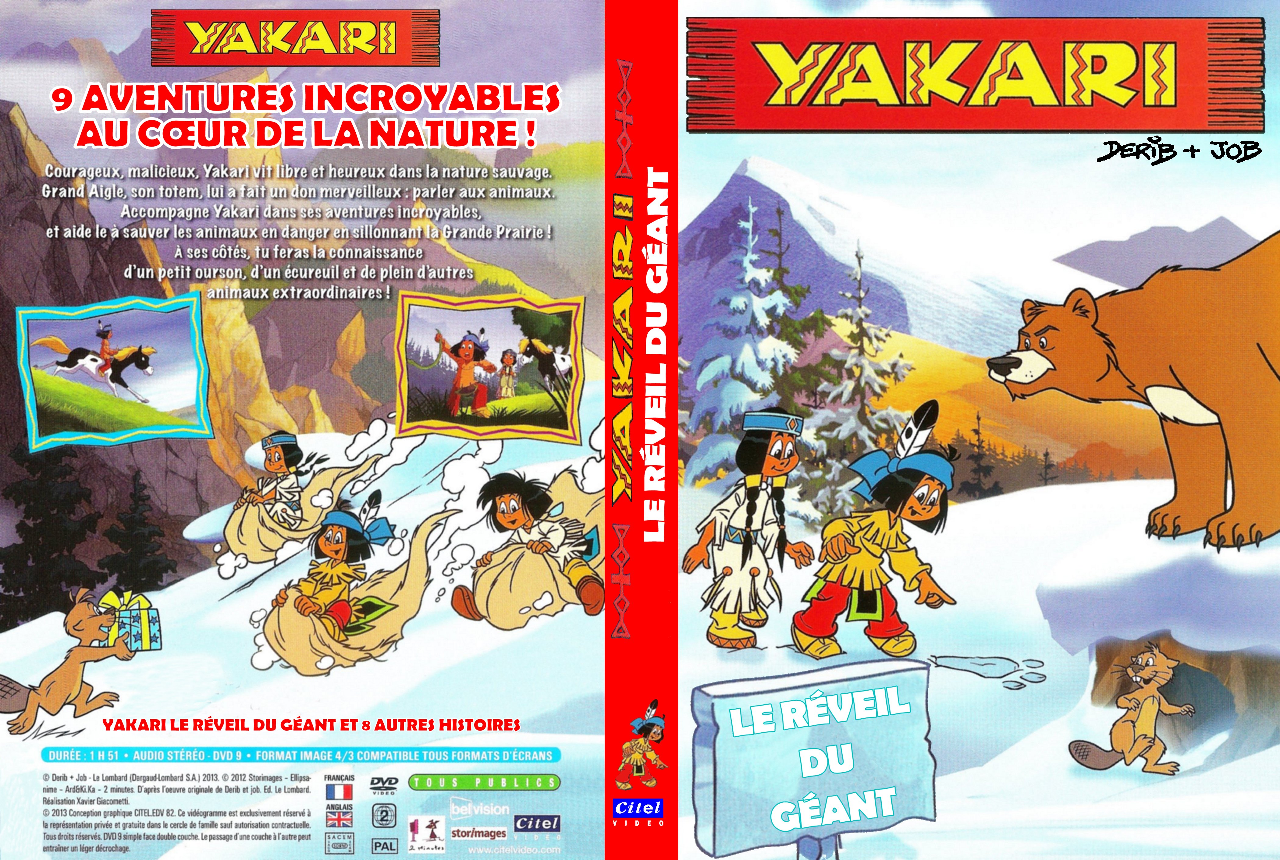 Jaquette DVD Yakari Le reveil du geant Custom