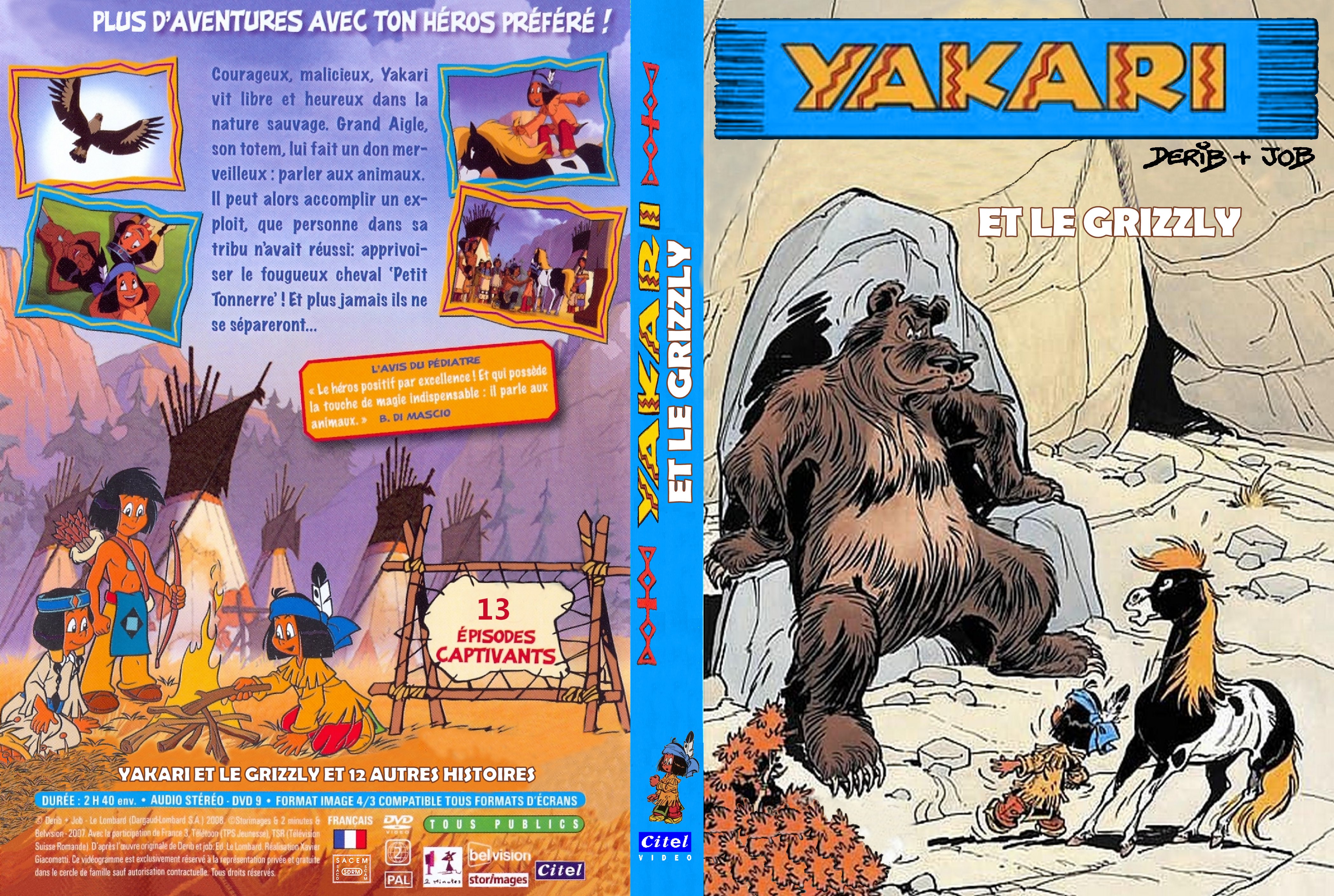 Jaquette DVD Yakari et le Grizzly Custom