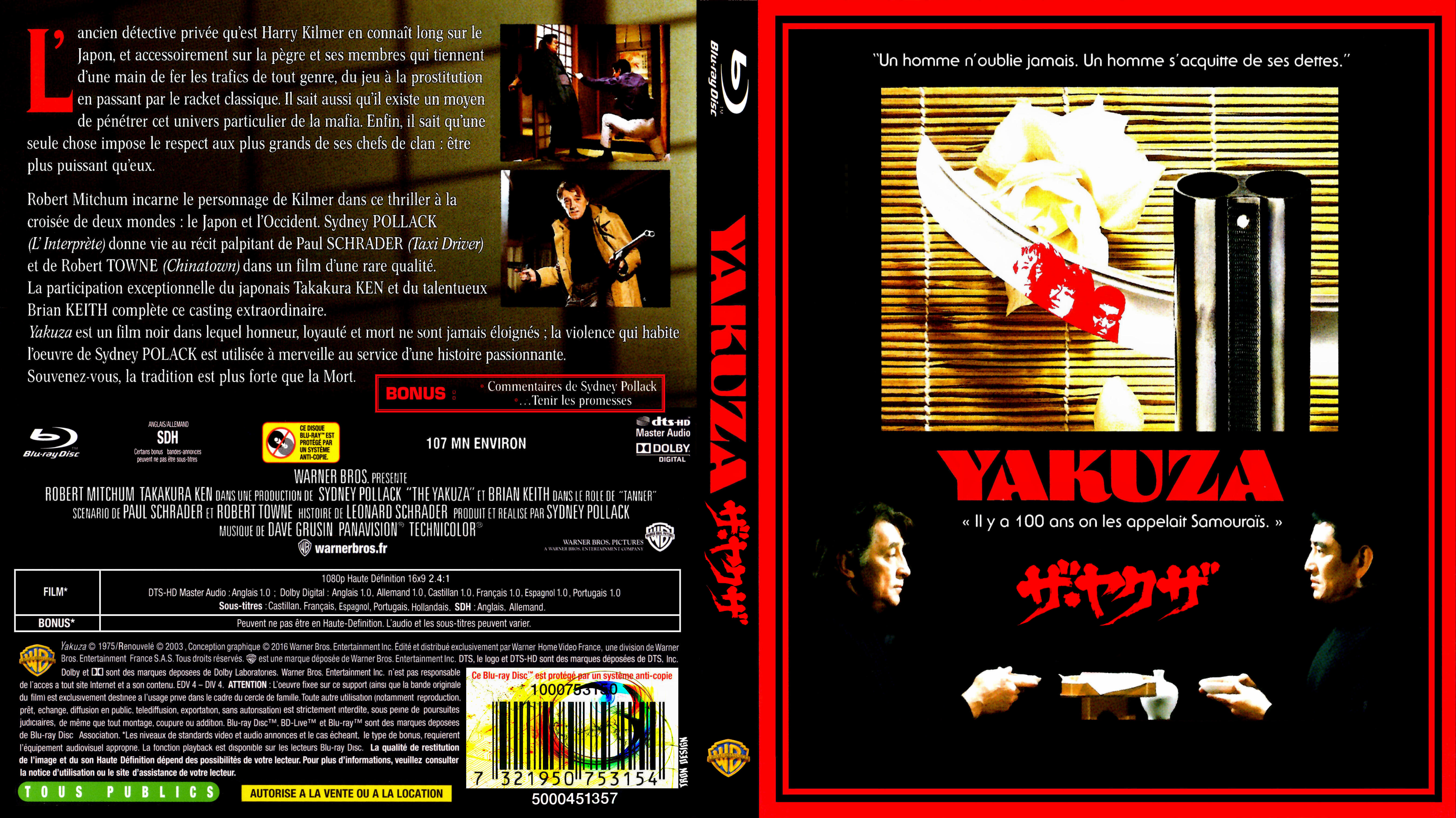 Jaquette DVD Yakuza custom (BLU-RAY)