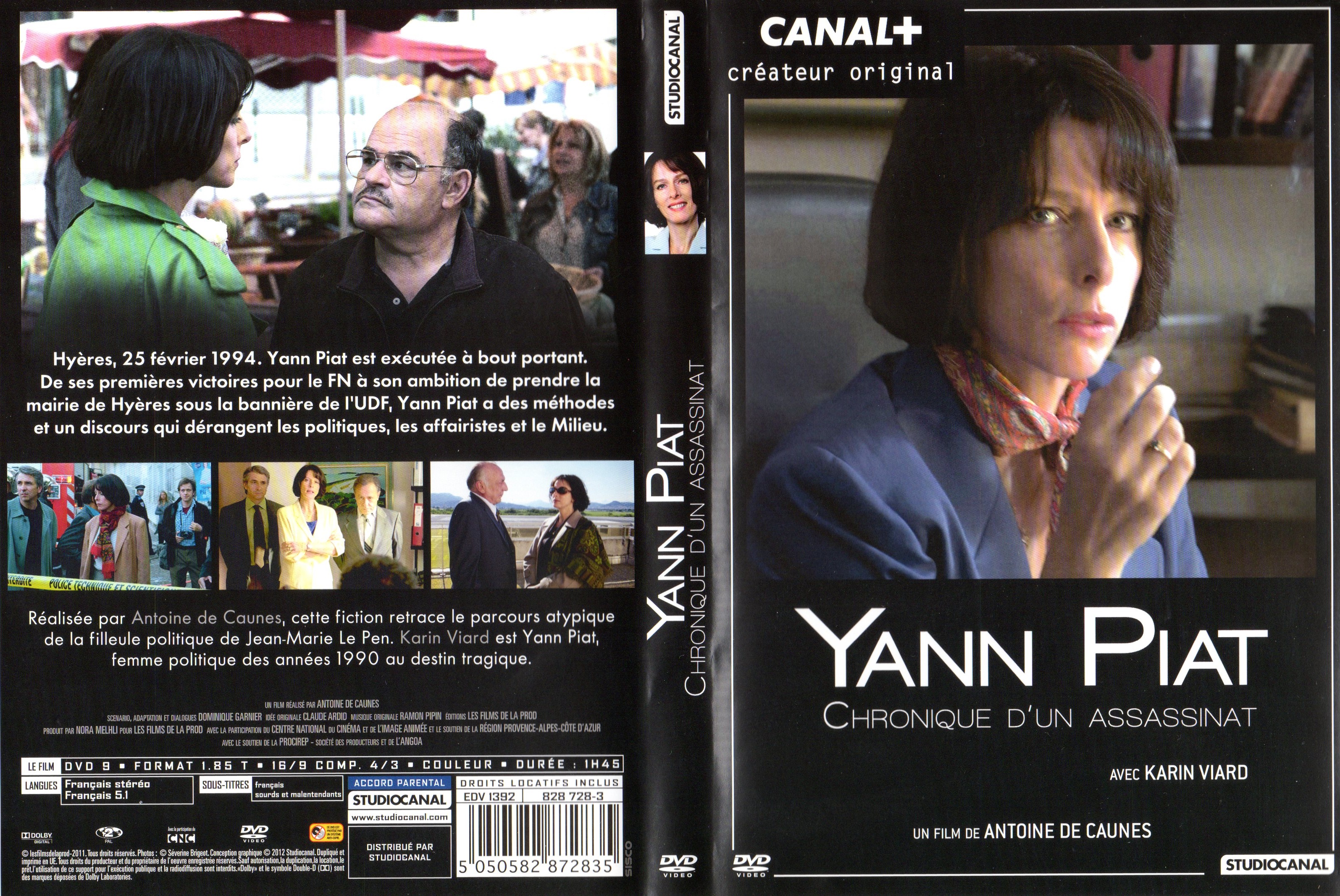 Jaquette DVD Yann Piat chronique d