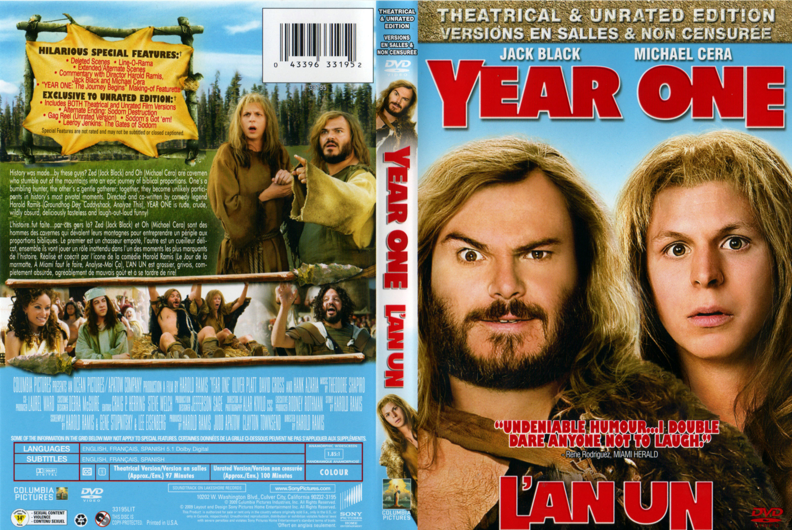 Jaquette DVD Year One - L