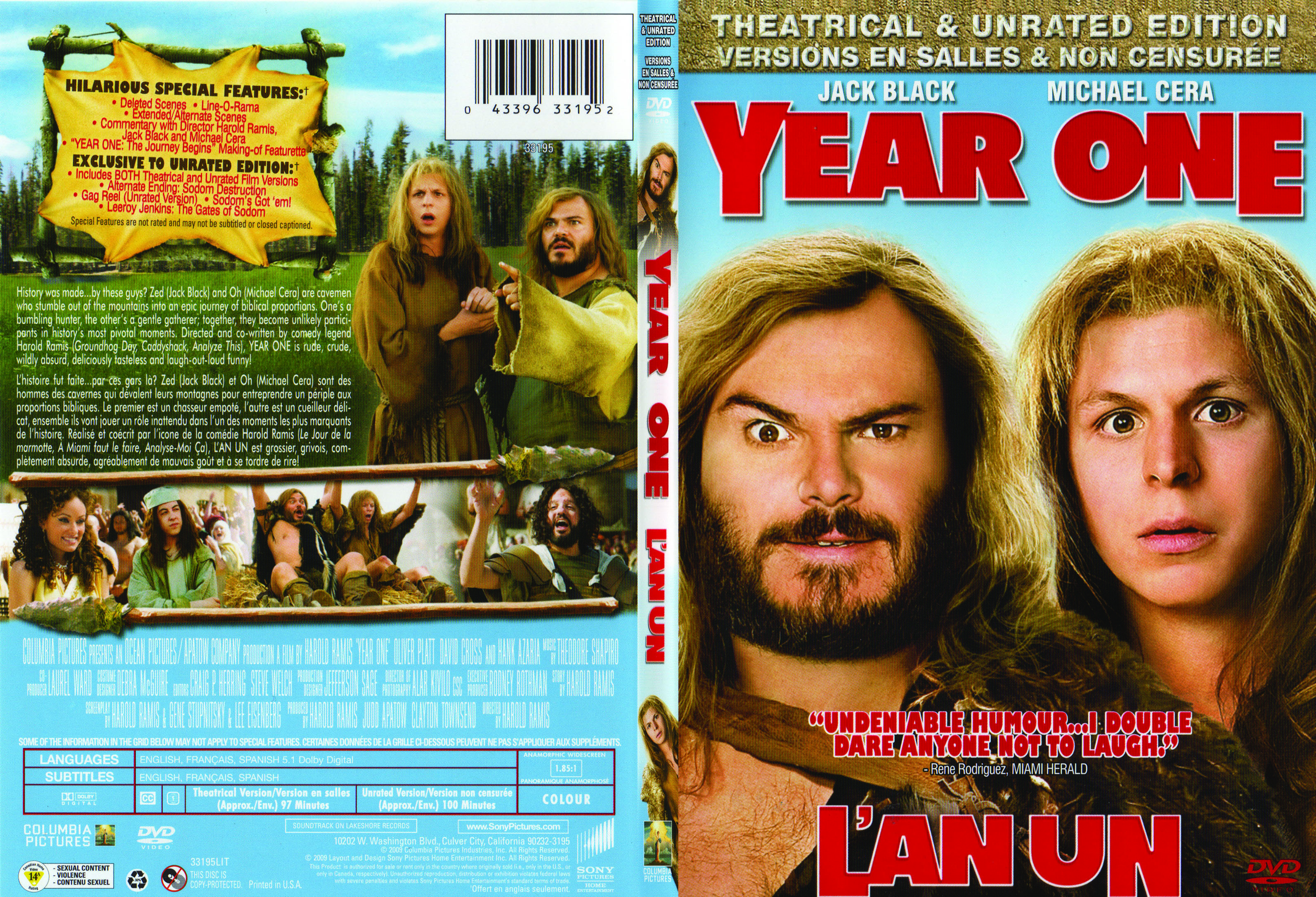 Jaquette DVD Year One - L