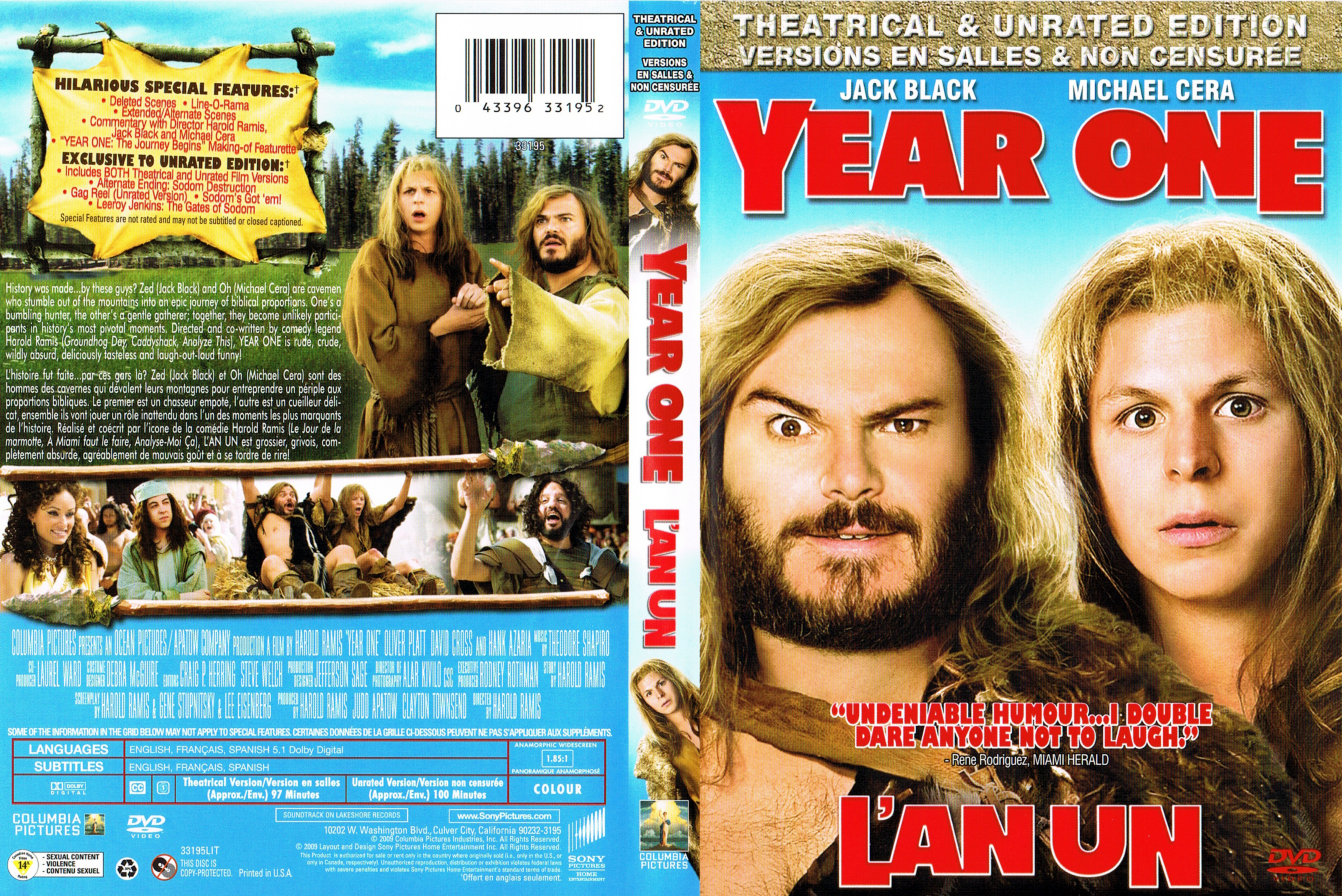 Jaquette DVD Year One - L