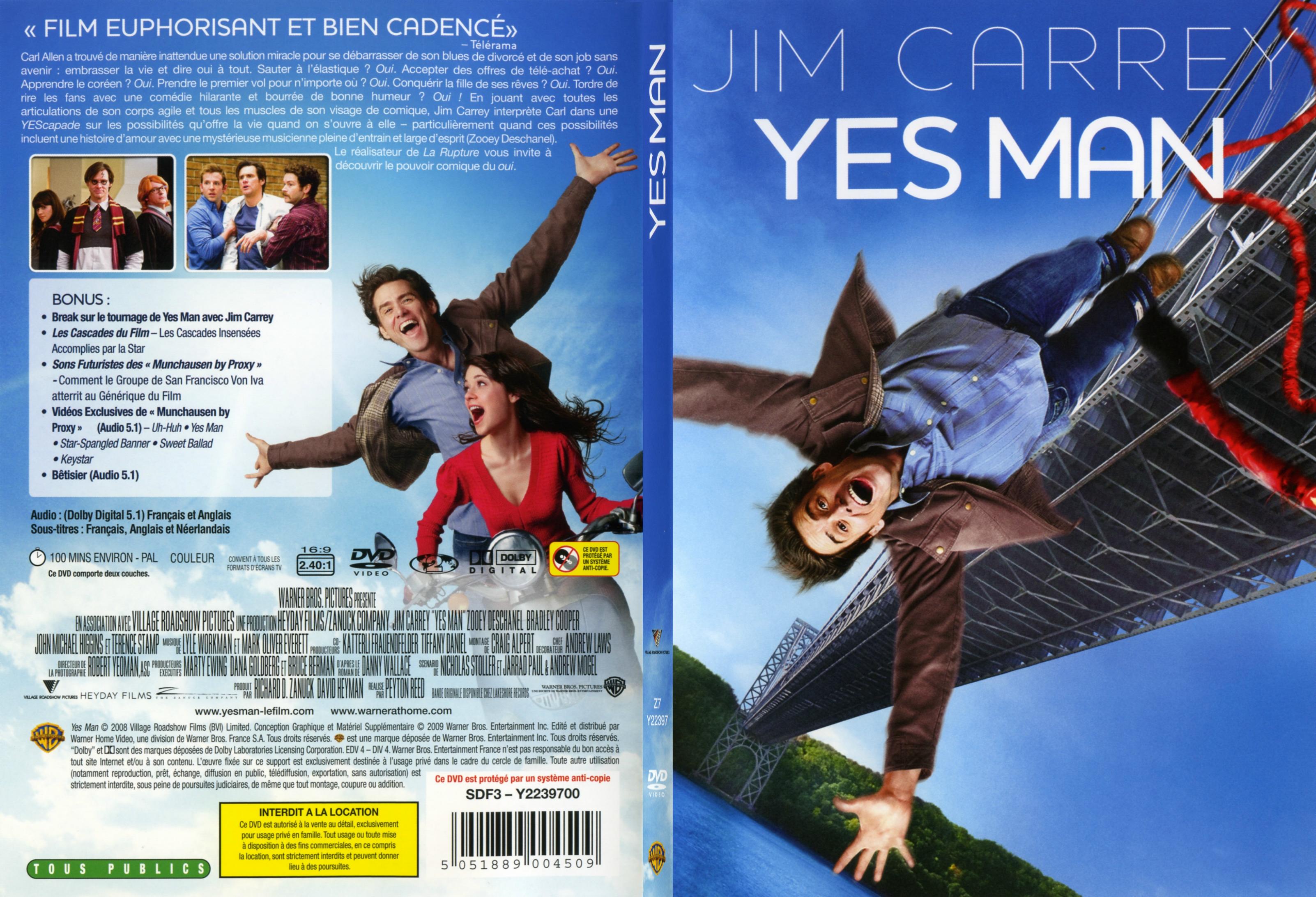 Jaquette DVD Yes man - SLIM