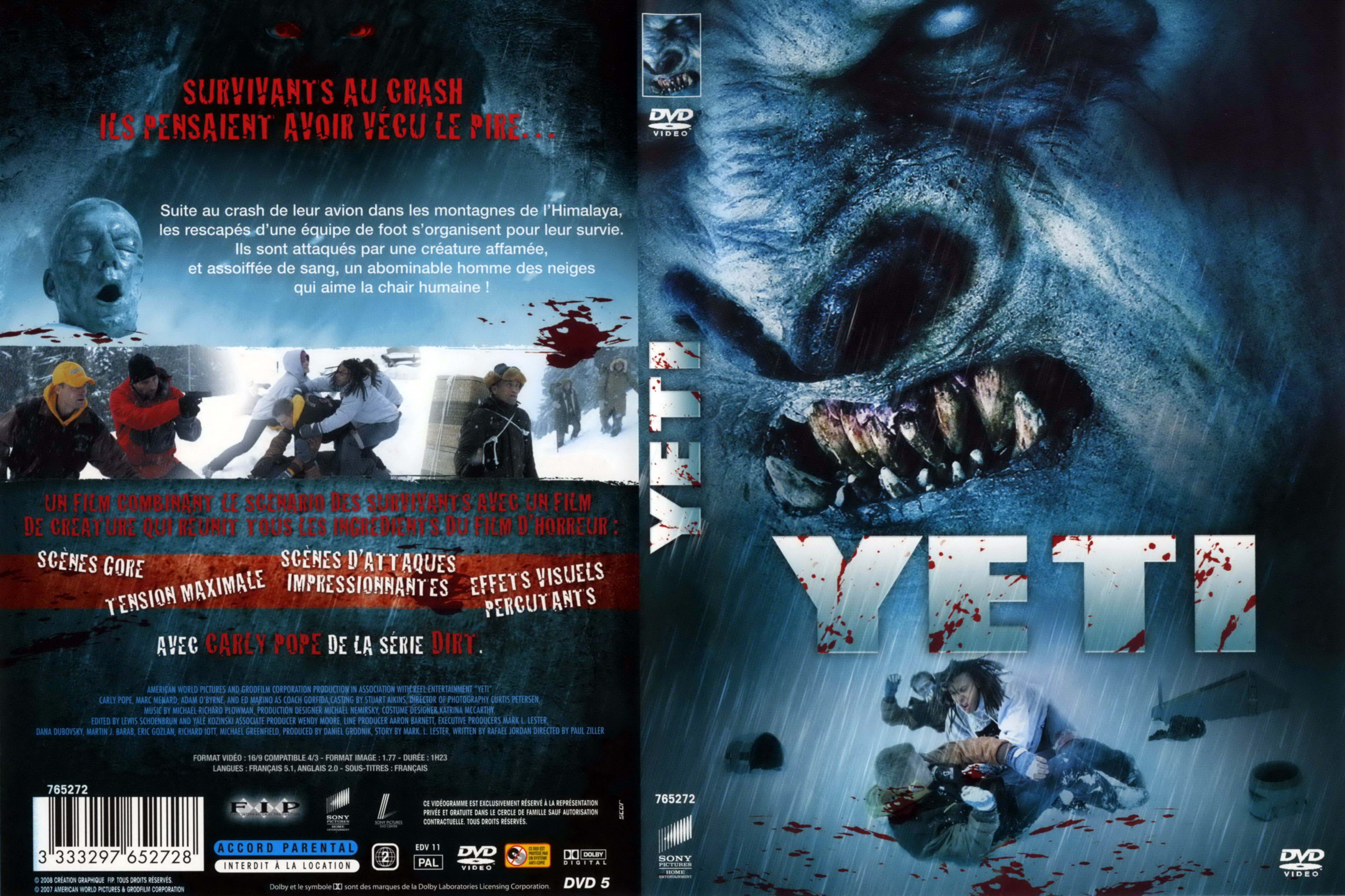 Jaquette DVD Yeti