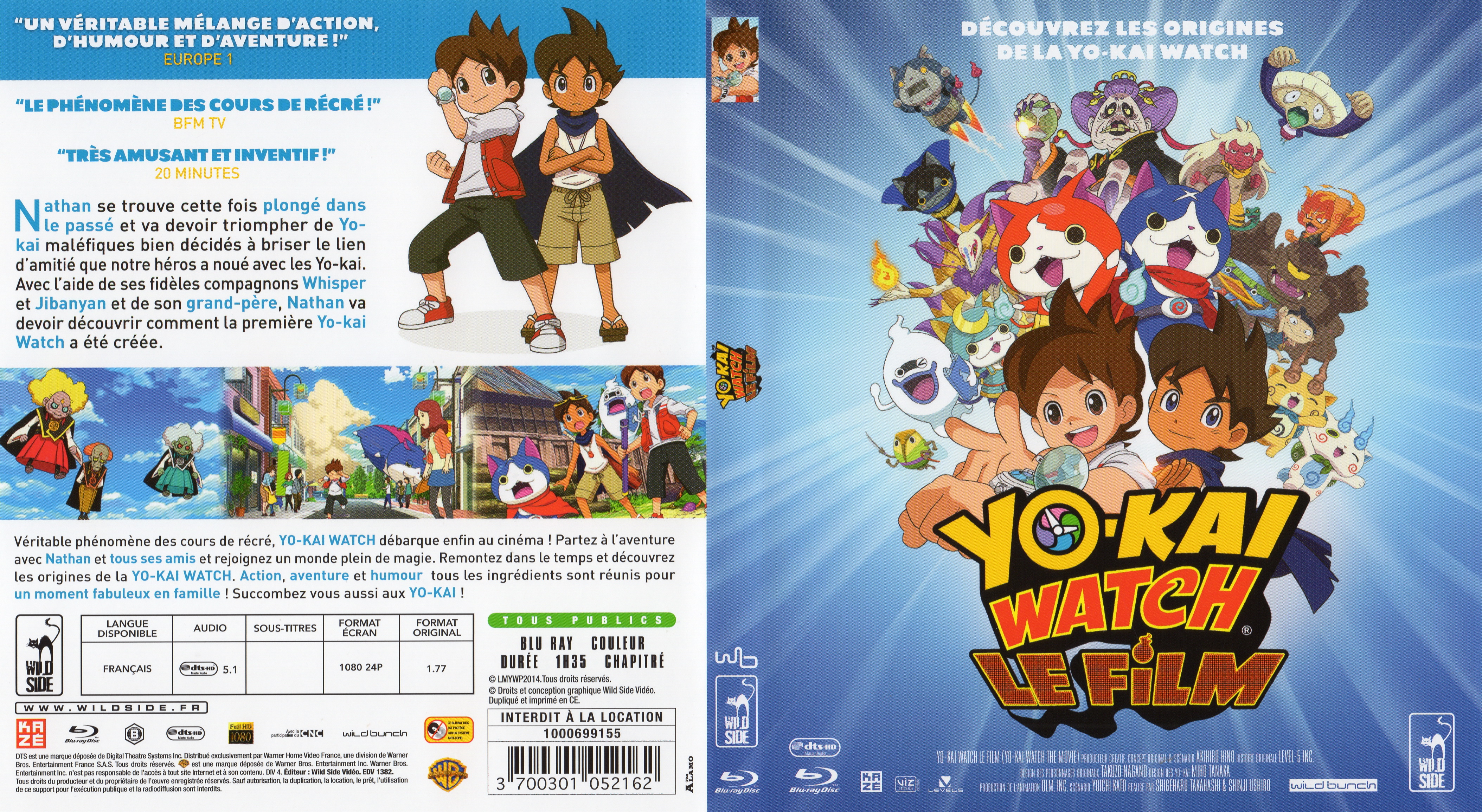 Jaquette DVD Yo-kai watch le film