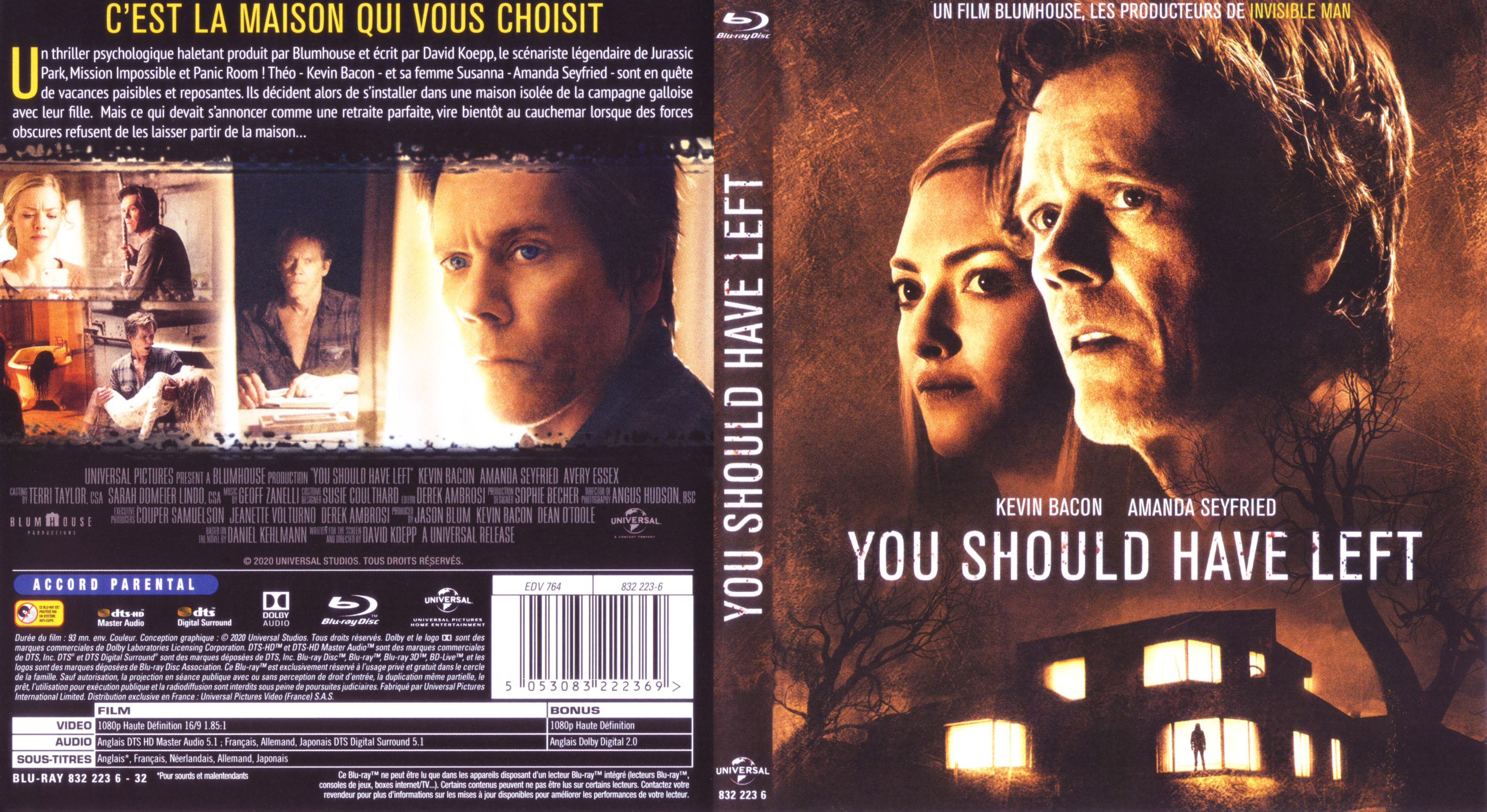Jaquette DVD You should have left (BLU-RAY)