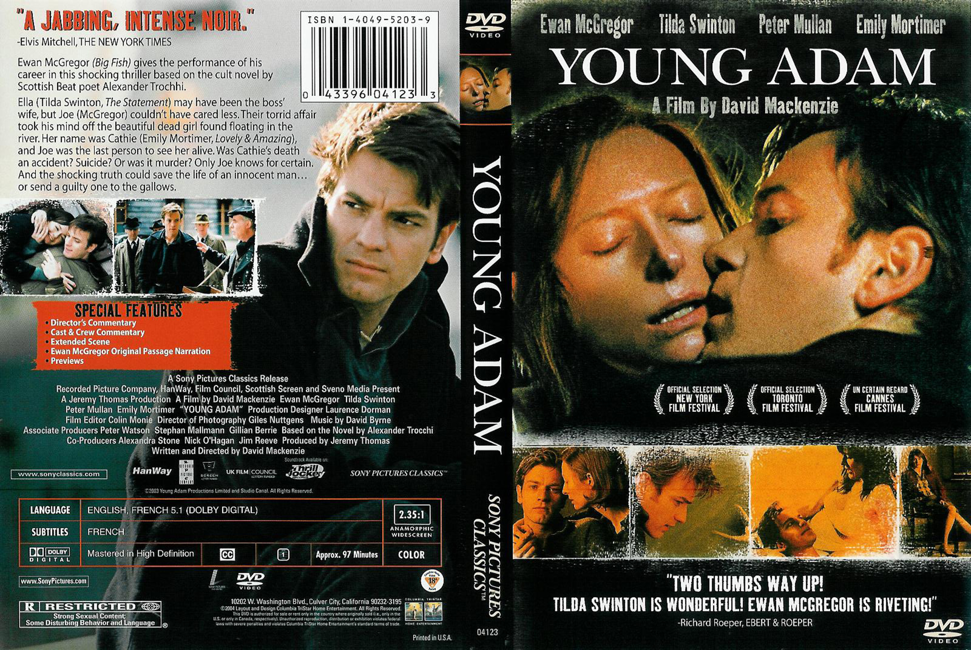 Jaquette DVD Young Adam v2