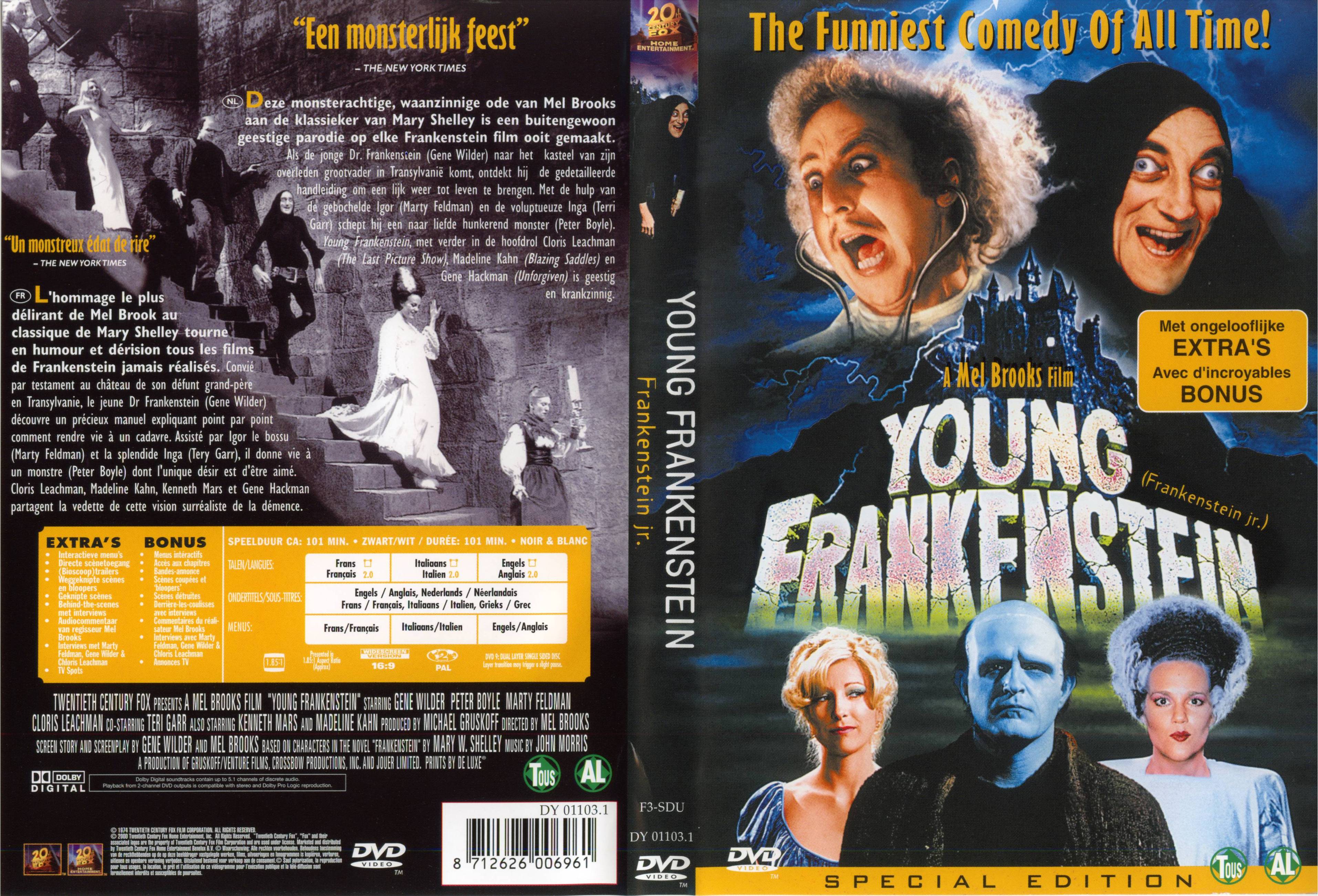 Jaquette DVD Young Frankenstein - Frankenstein junior