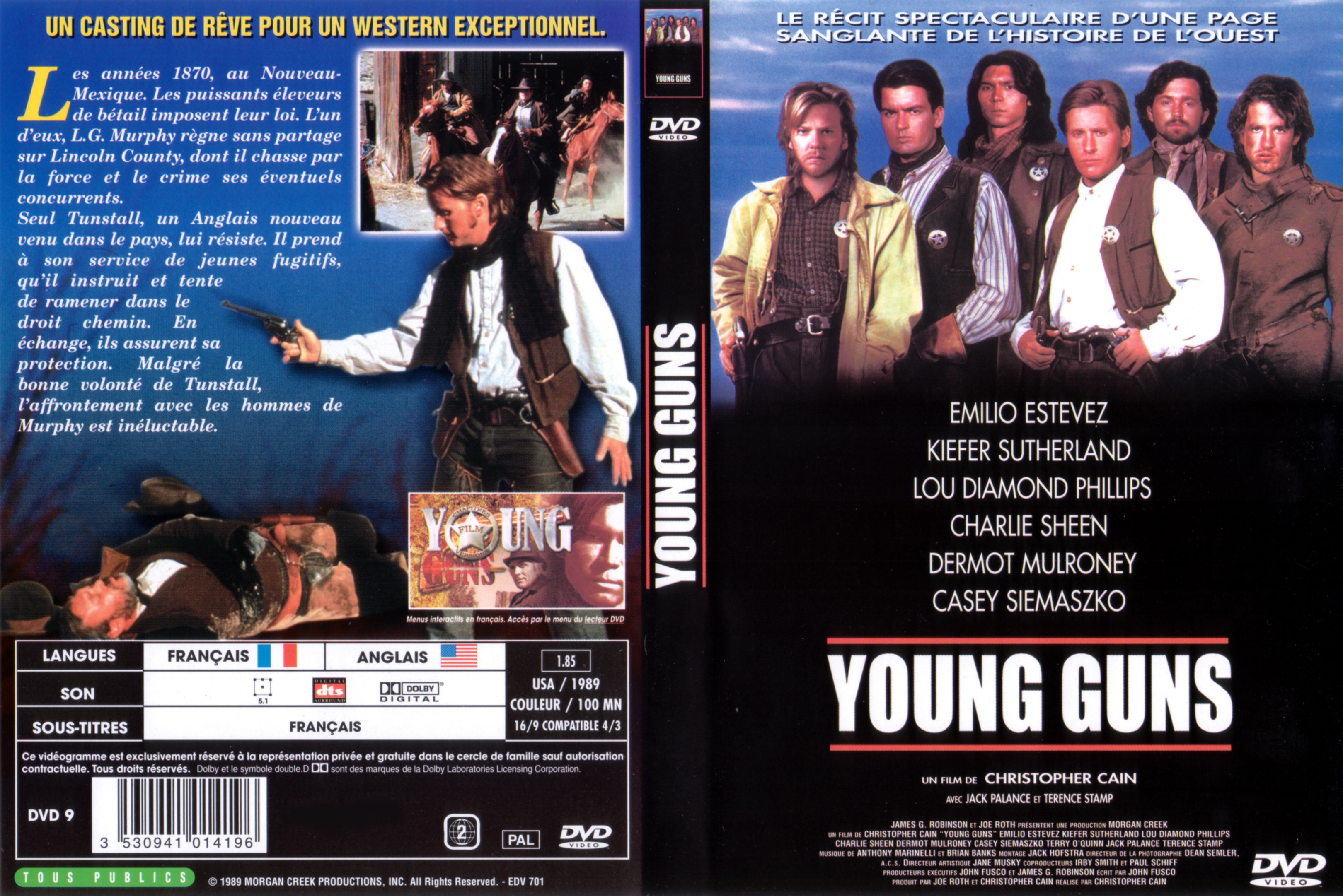 Jaquette DVD Young Guns