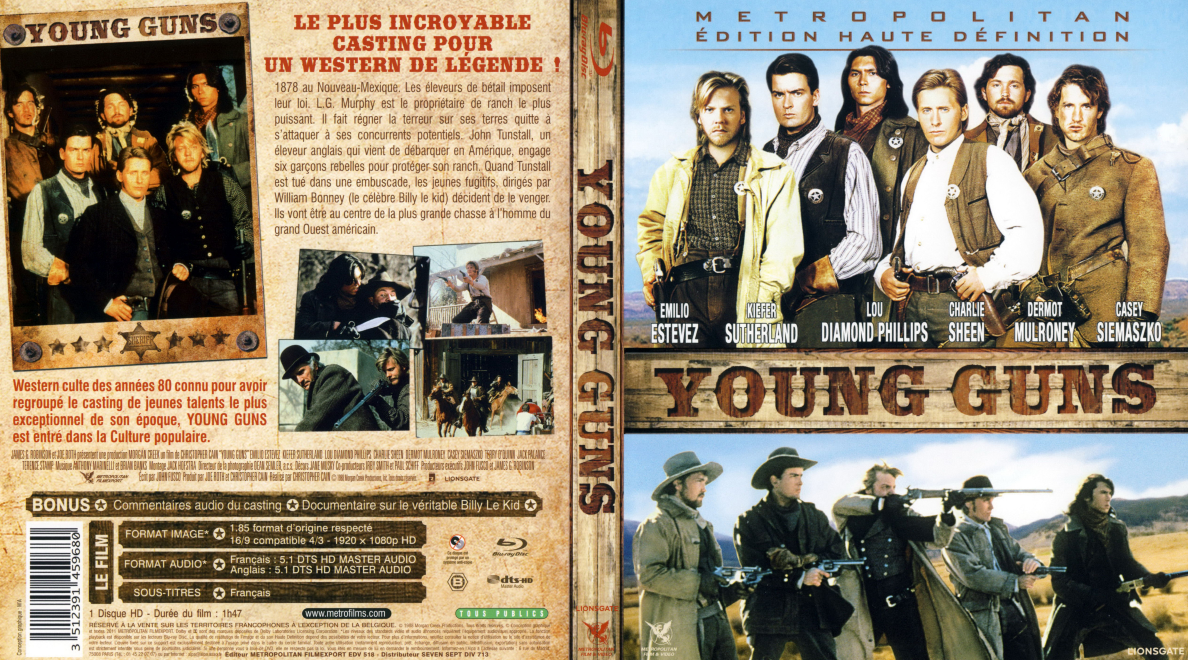 Jaquette DVD Young guns (BLU-RAY)