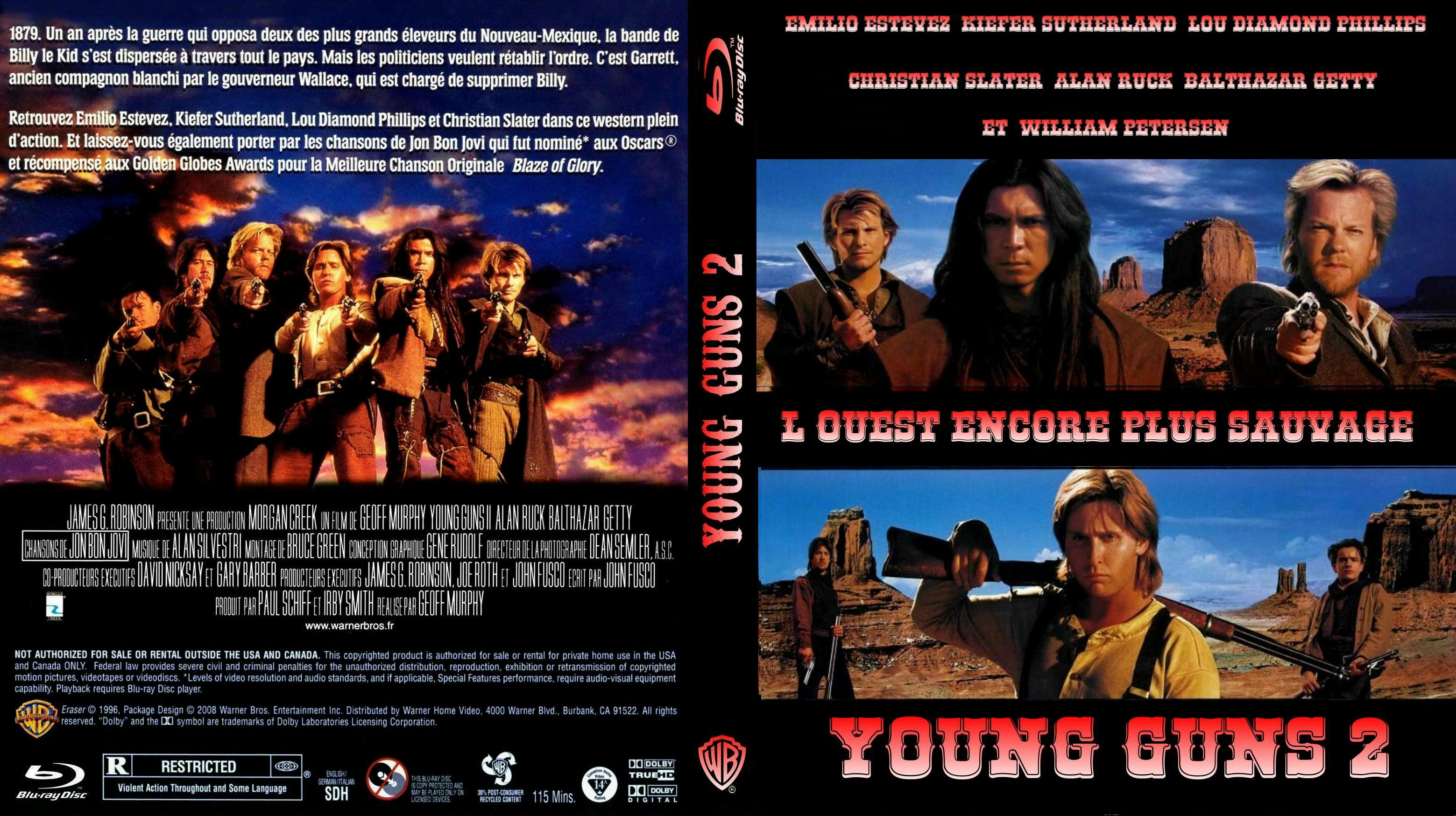 Jaquette DVD Young guns custom (BLU-RAY)