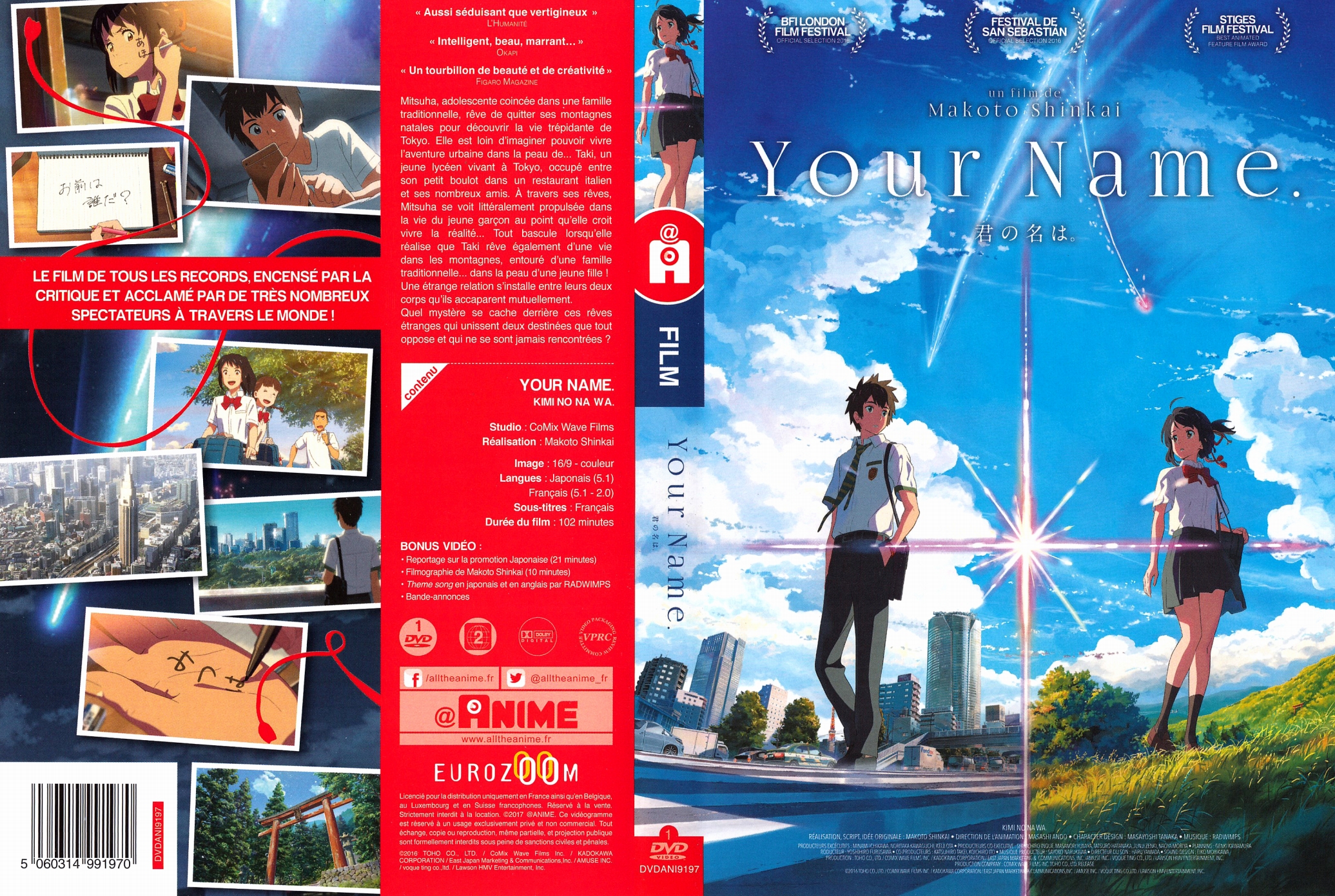 Jaquette DVD Your name