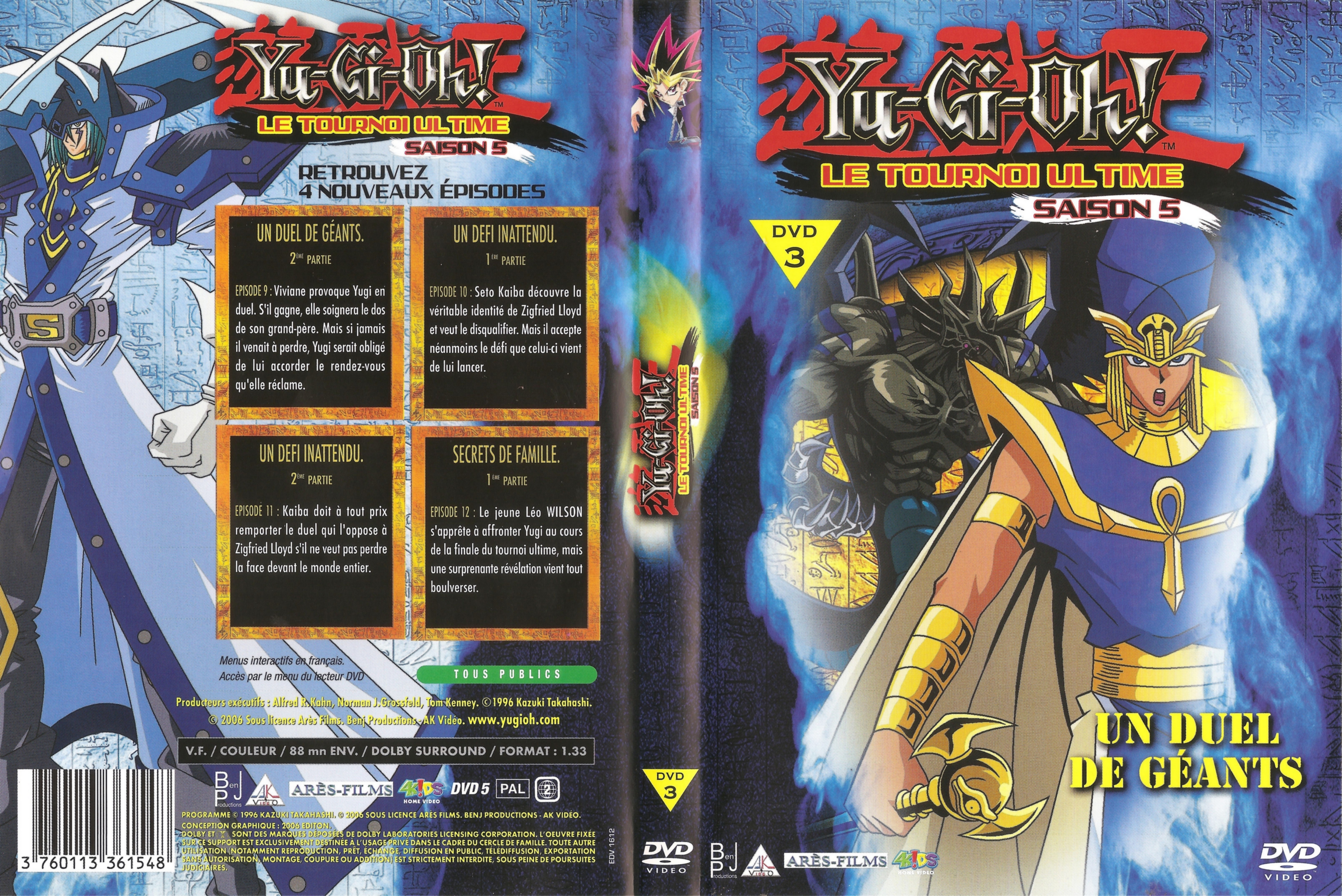 Jaquette DVD Yu-gi-oh! Saison 5 vol 3