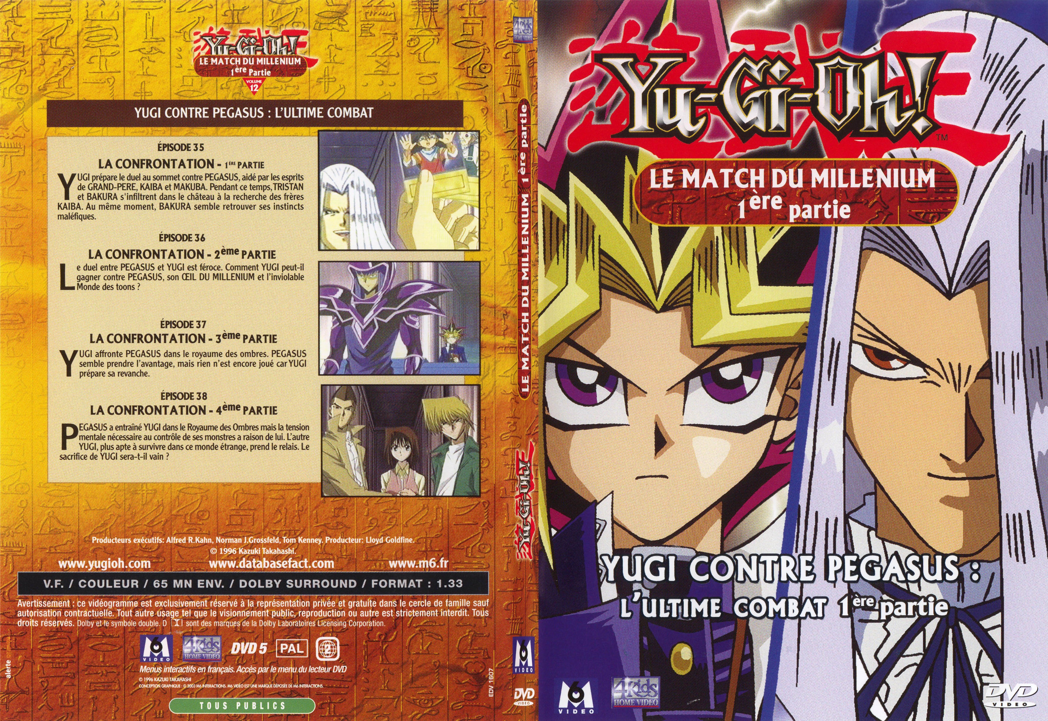 Jaquette DVD Yu-gi-oh! le match du millenium 1re partie - SLIM