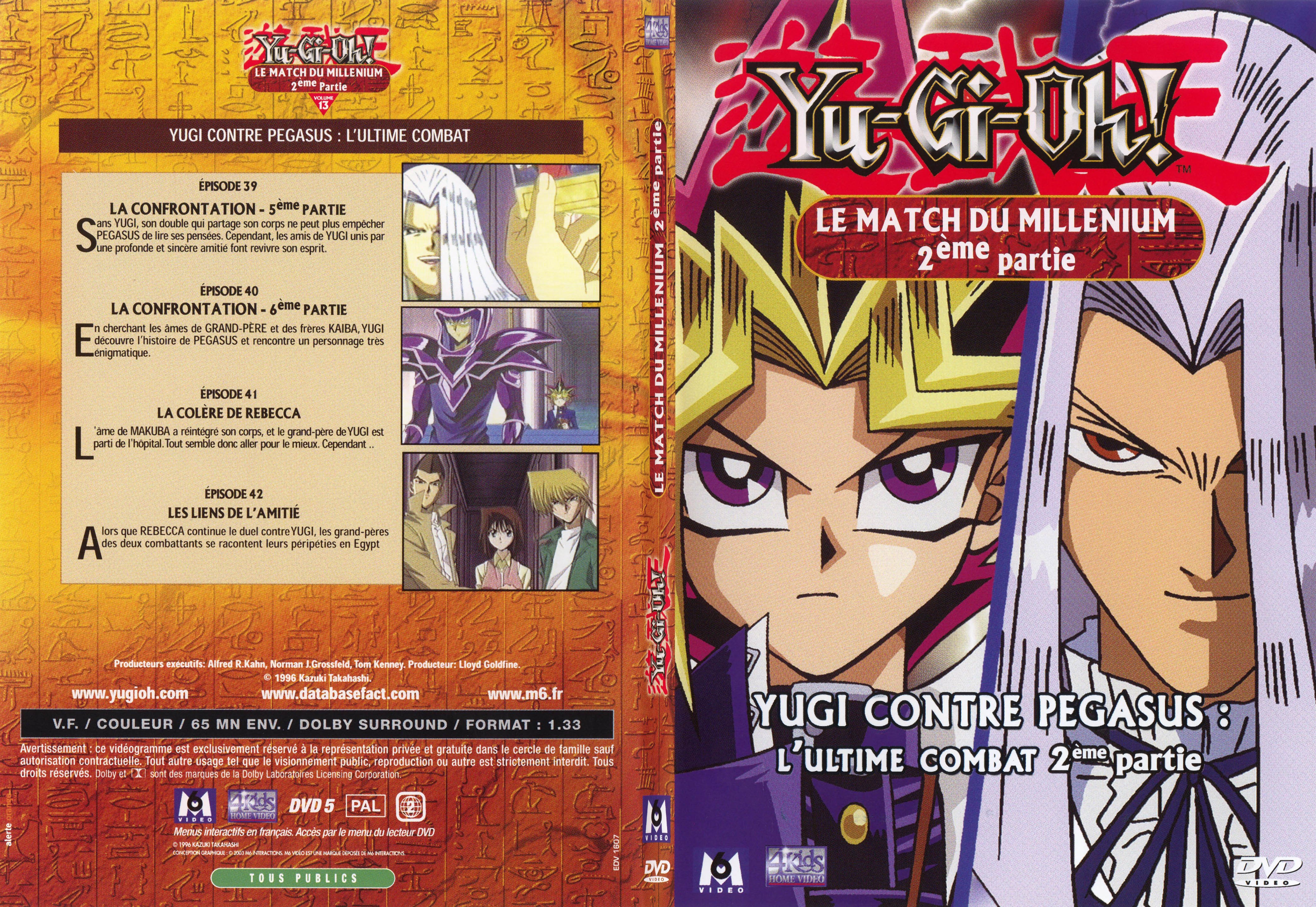 Jaquette DVD Yu-gi-oh! le match du millenium 2me partie - SLIM