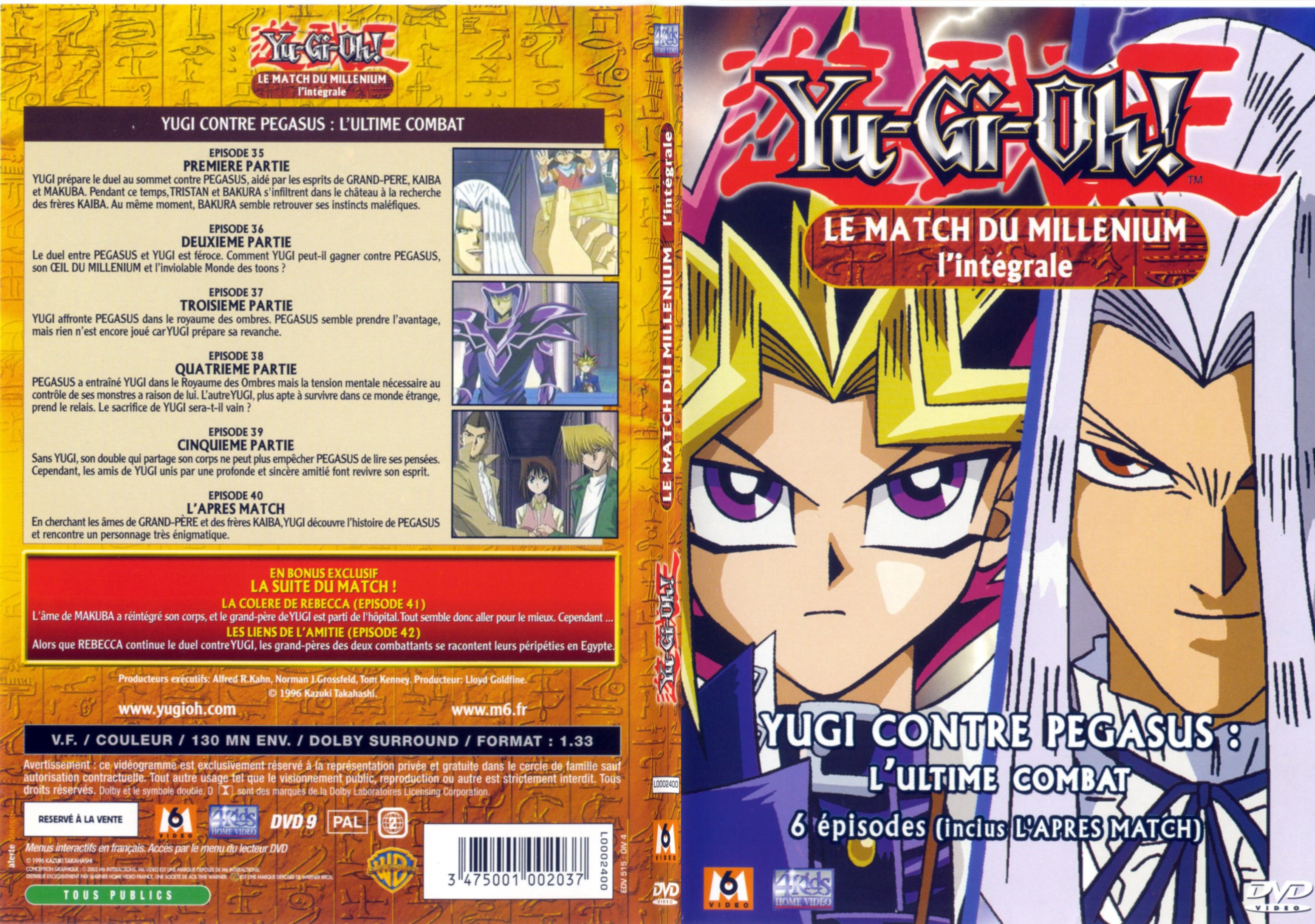 Jaquette DVD Yu-gi-oh! le match du millenium - SLIM