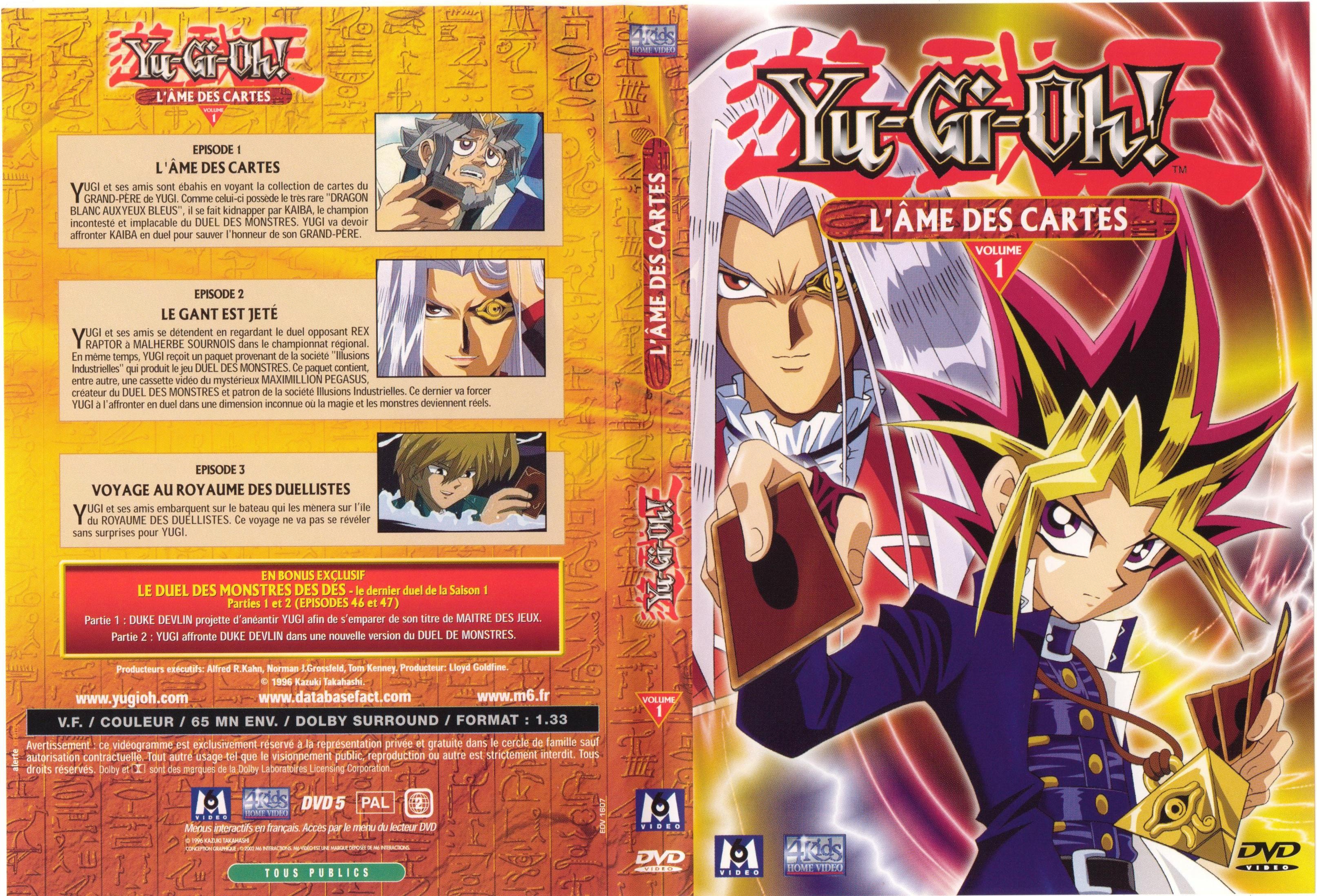 Jaquette DVD Yu-gi-oh! vol 01