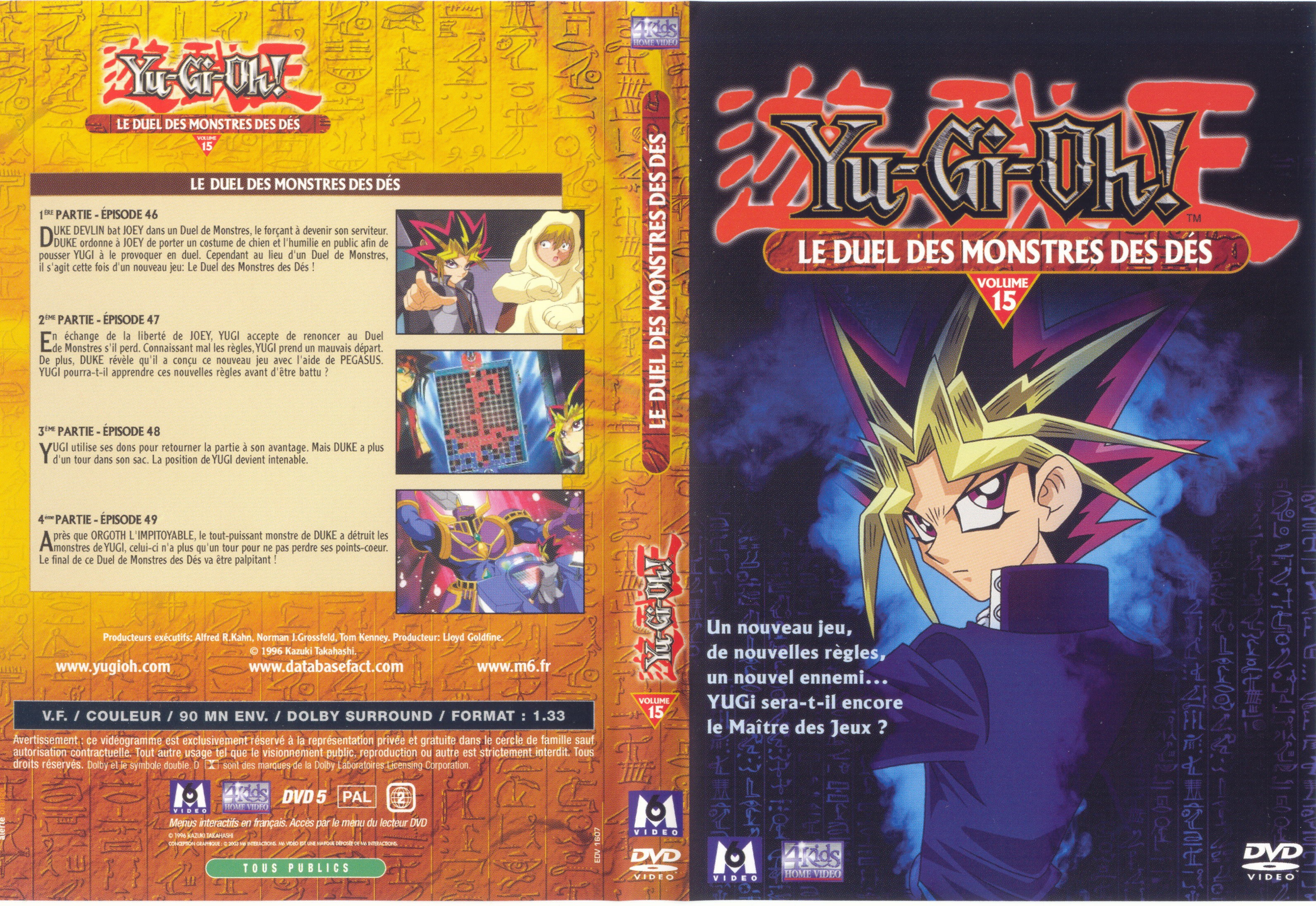 Jaquette DVD Yu-gi-oh! vol 15