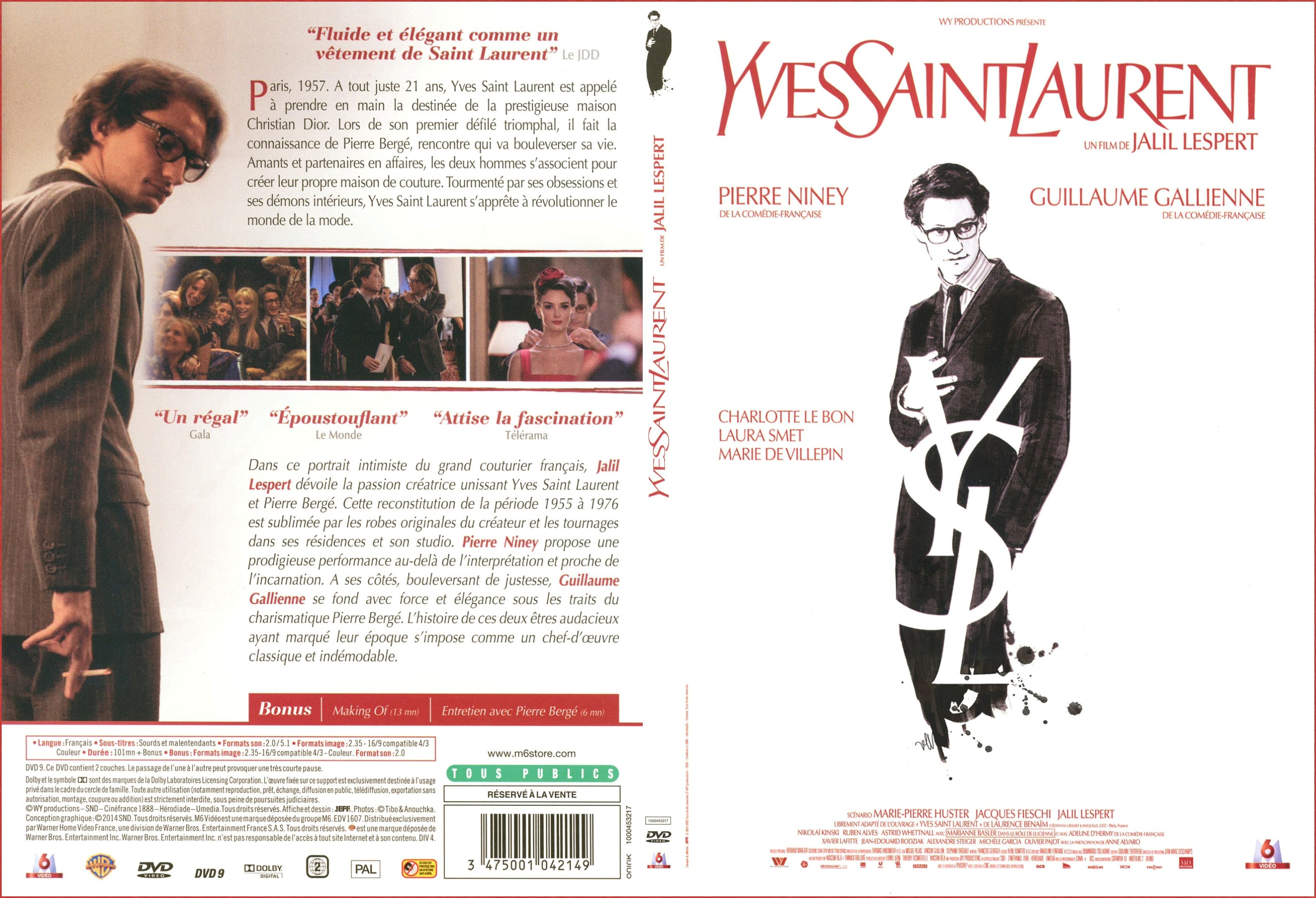 Jaquette DVD Yves Saint Laurent - SLIM