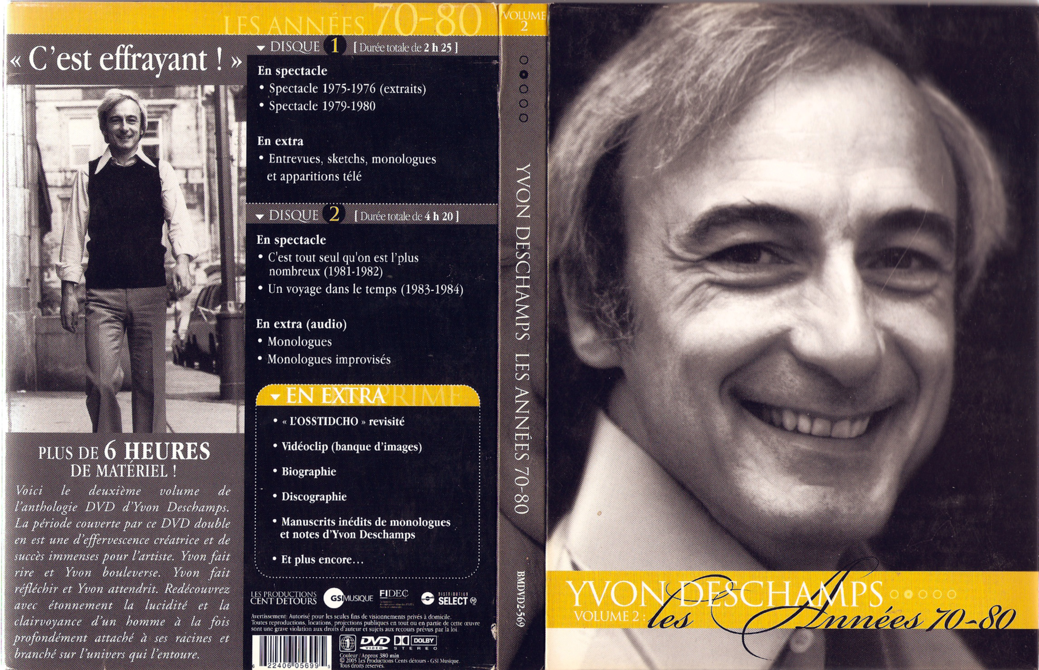 Jaquette DVD Yvon Deschamps vol 2
