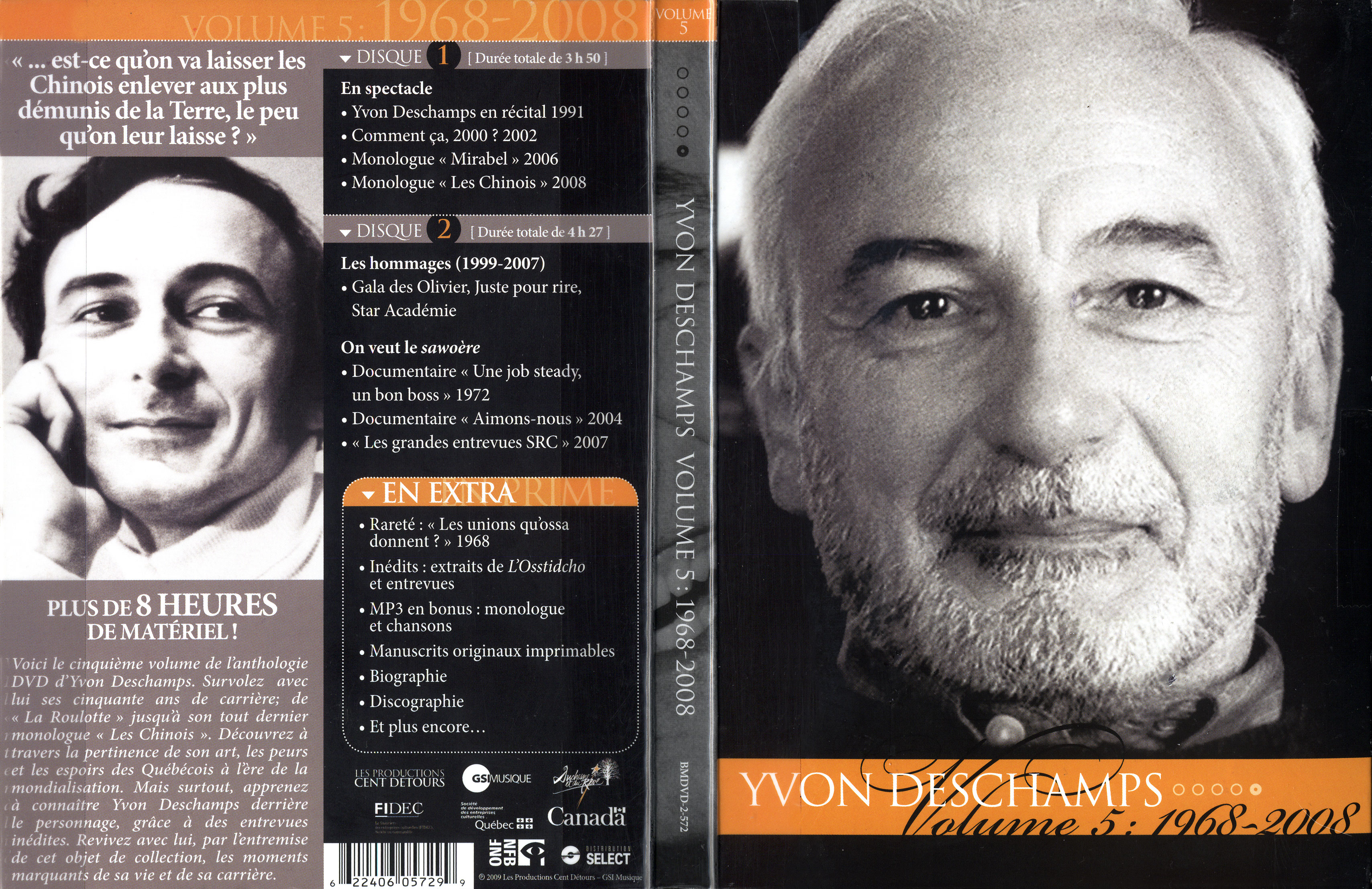 Jaquette DVD Yvon Deschamps vol 5