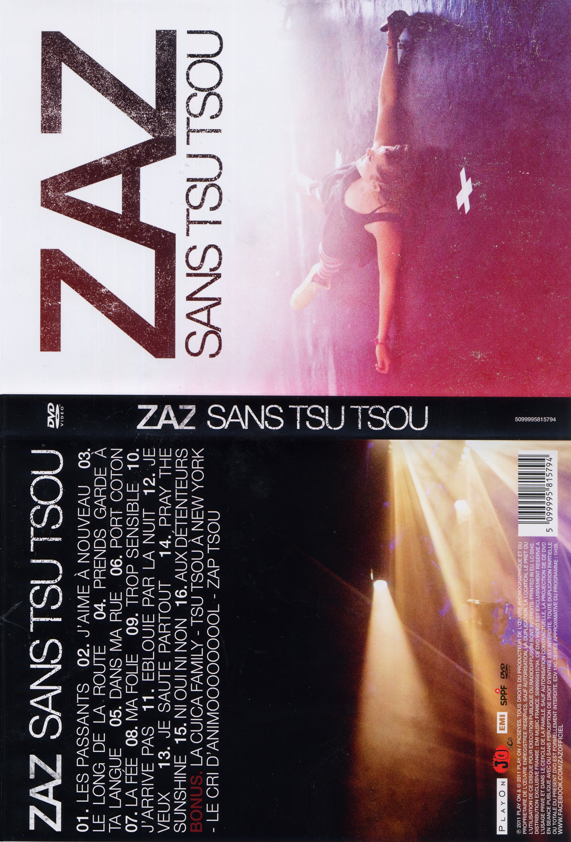 Jaquette DVD ZAZ sans tsu tsou