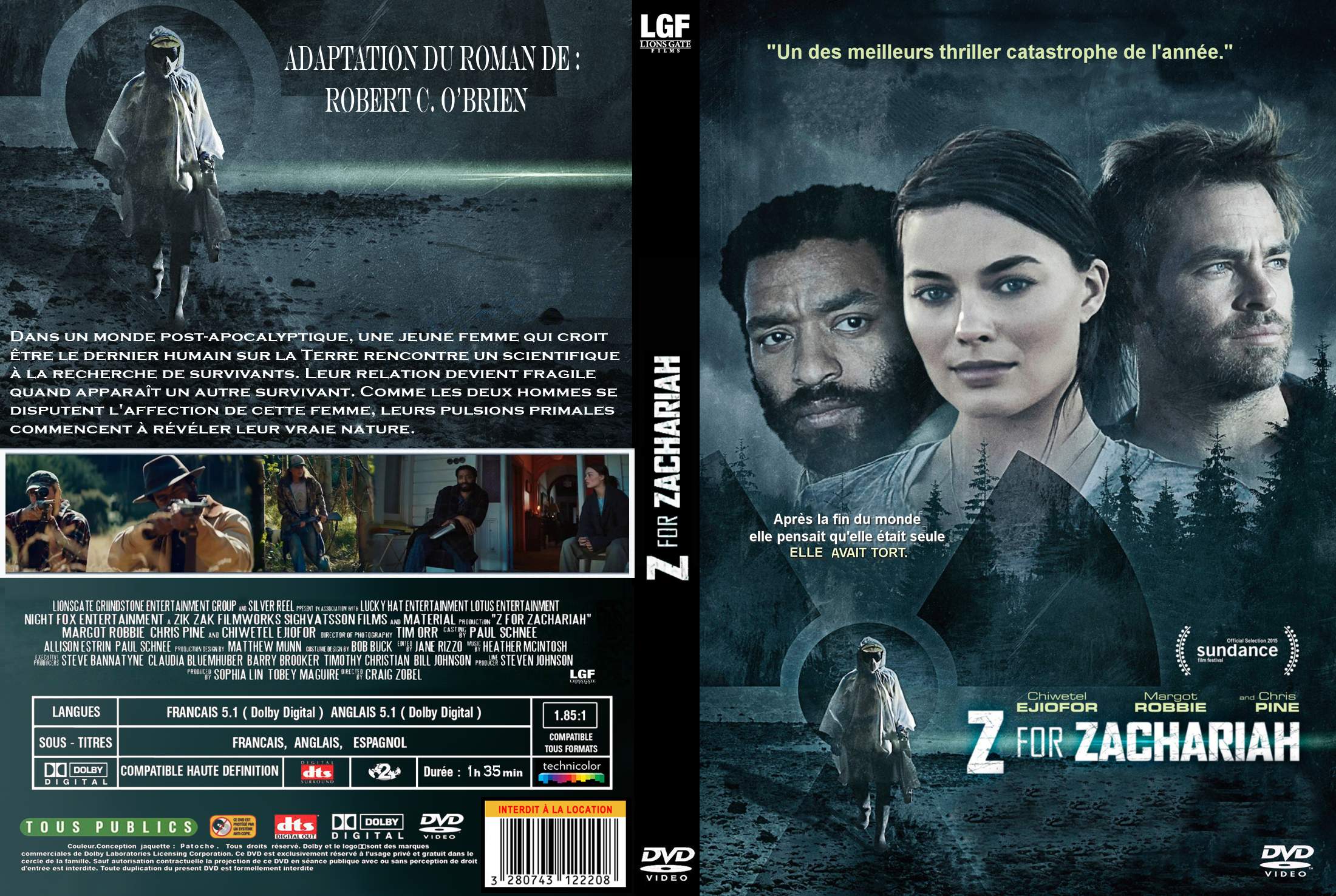 Jaquette DVD Z for zachariah custom
