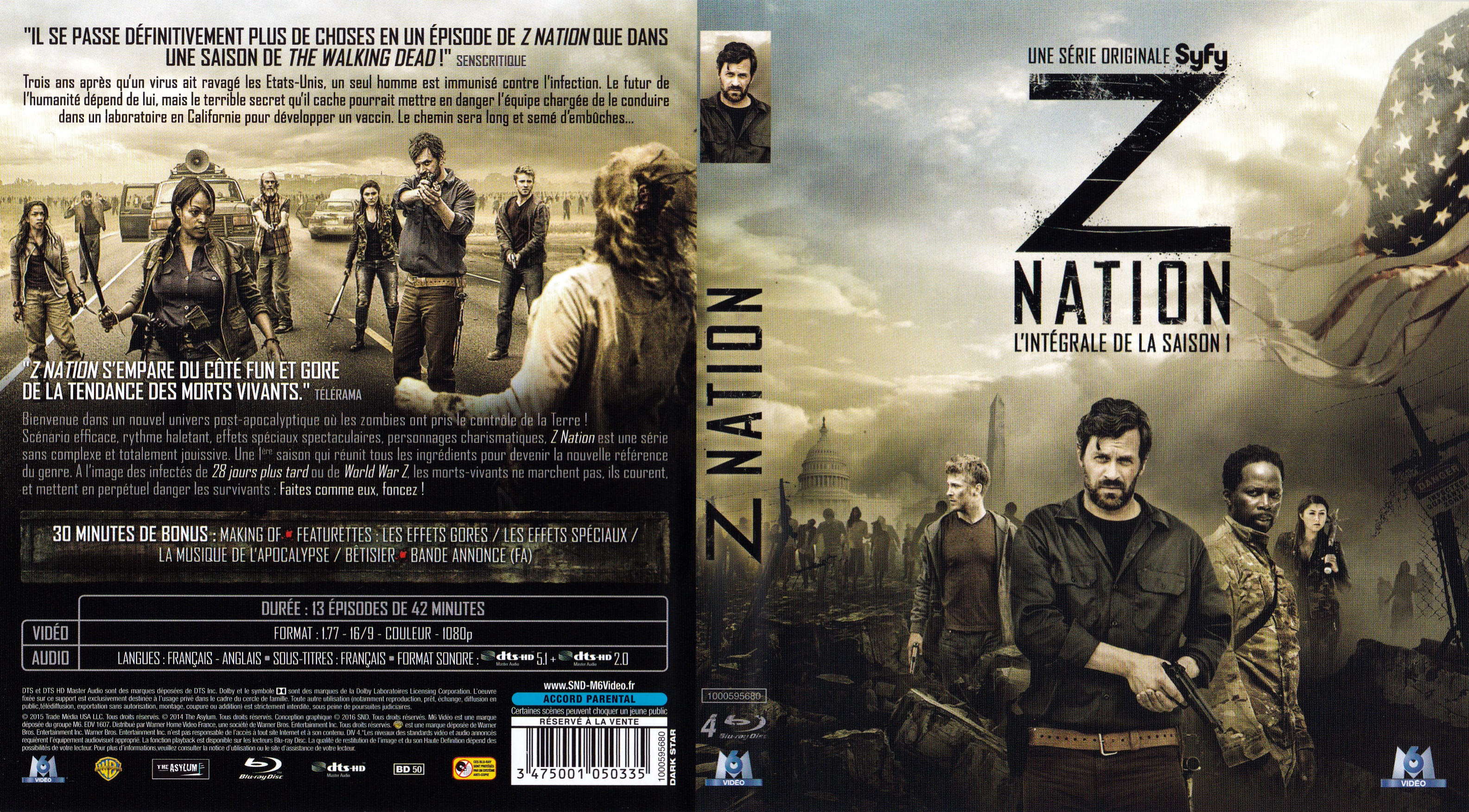 Jaquette DVD Z nation Saison 1 (BLU-RAY)