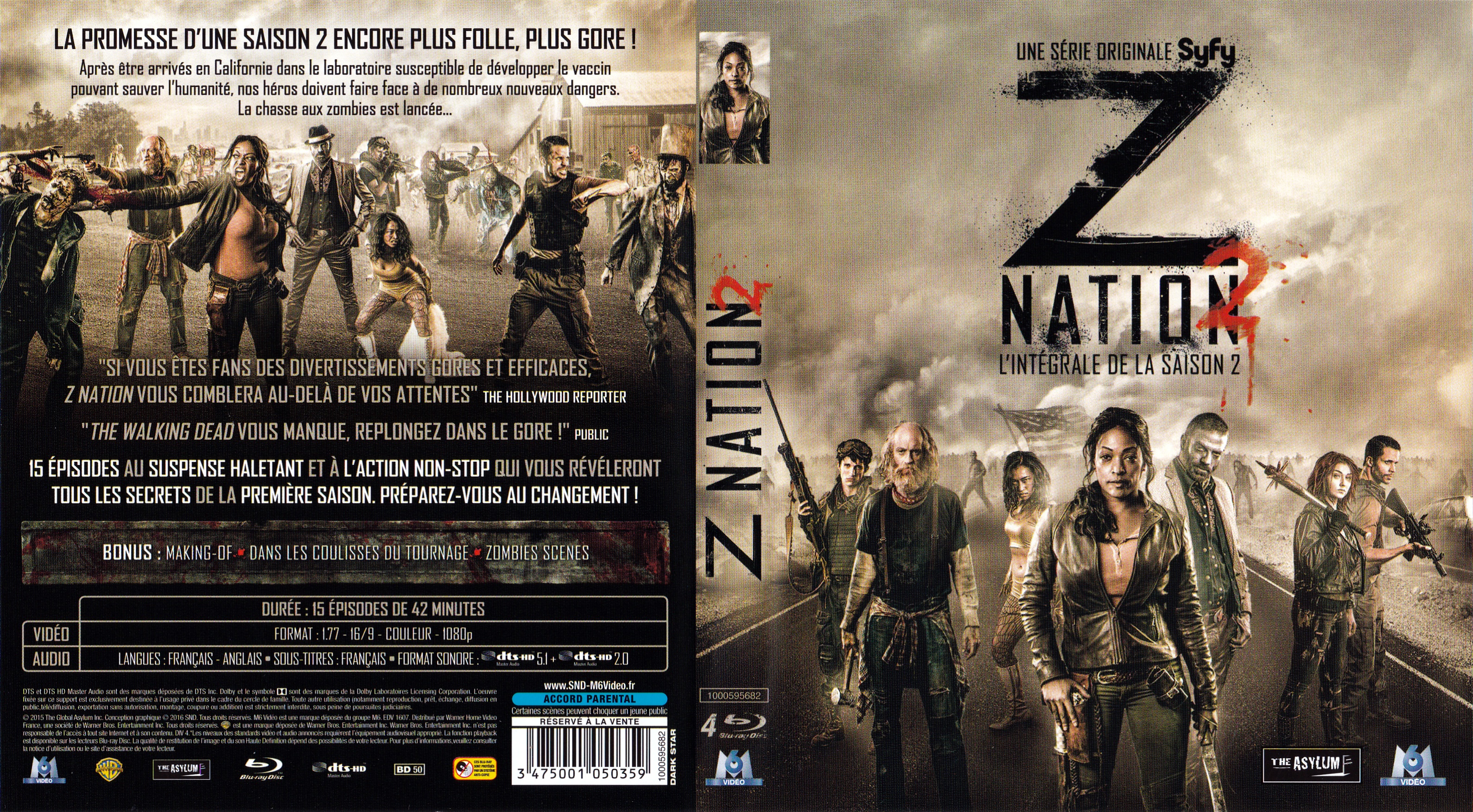 Jaquette DVD Z nation Saison 2 (BLU-RAY)