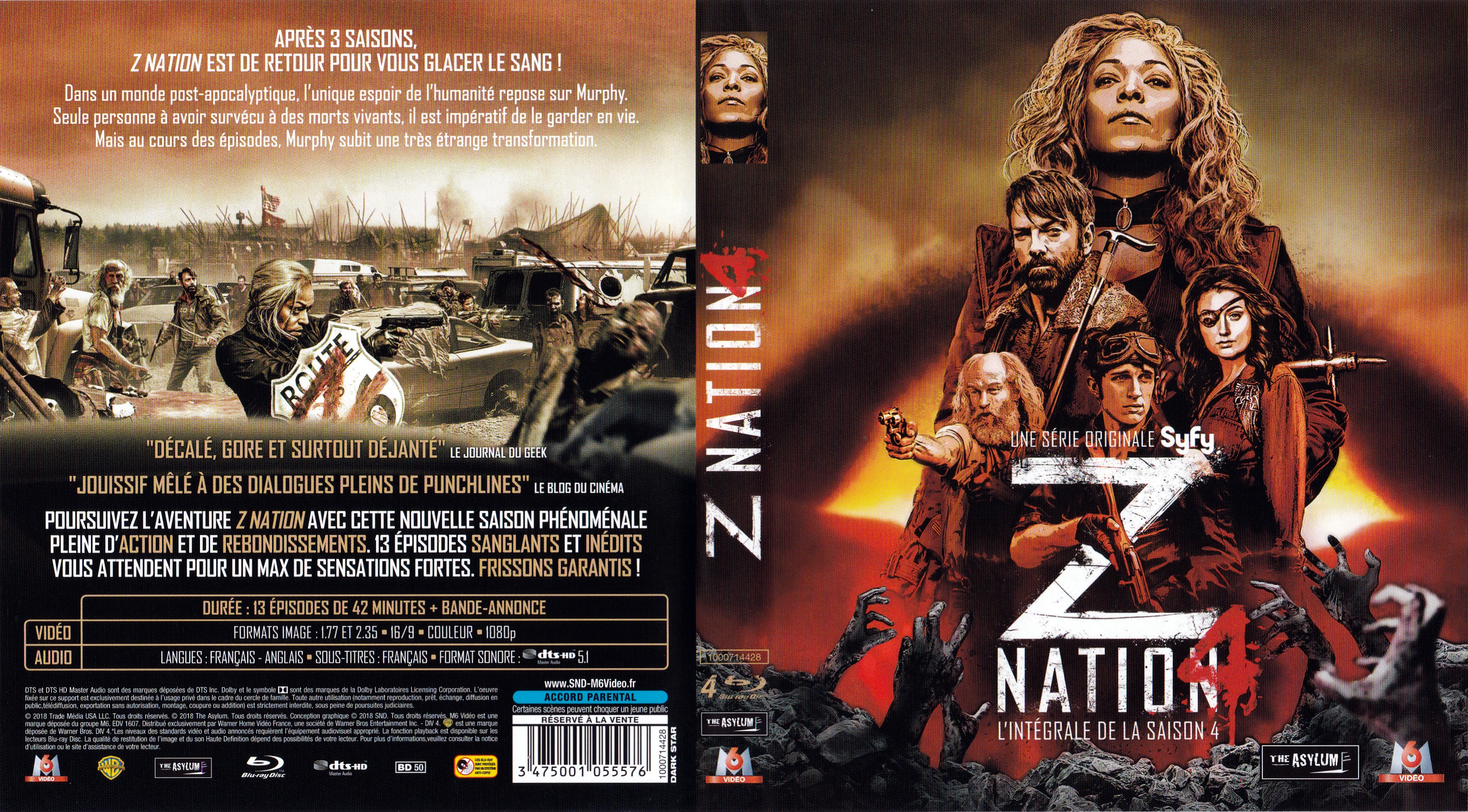 Jaquette DVD Z nation Saison 4 (BLU-RAY)