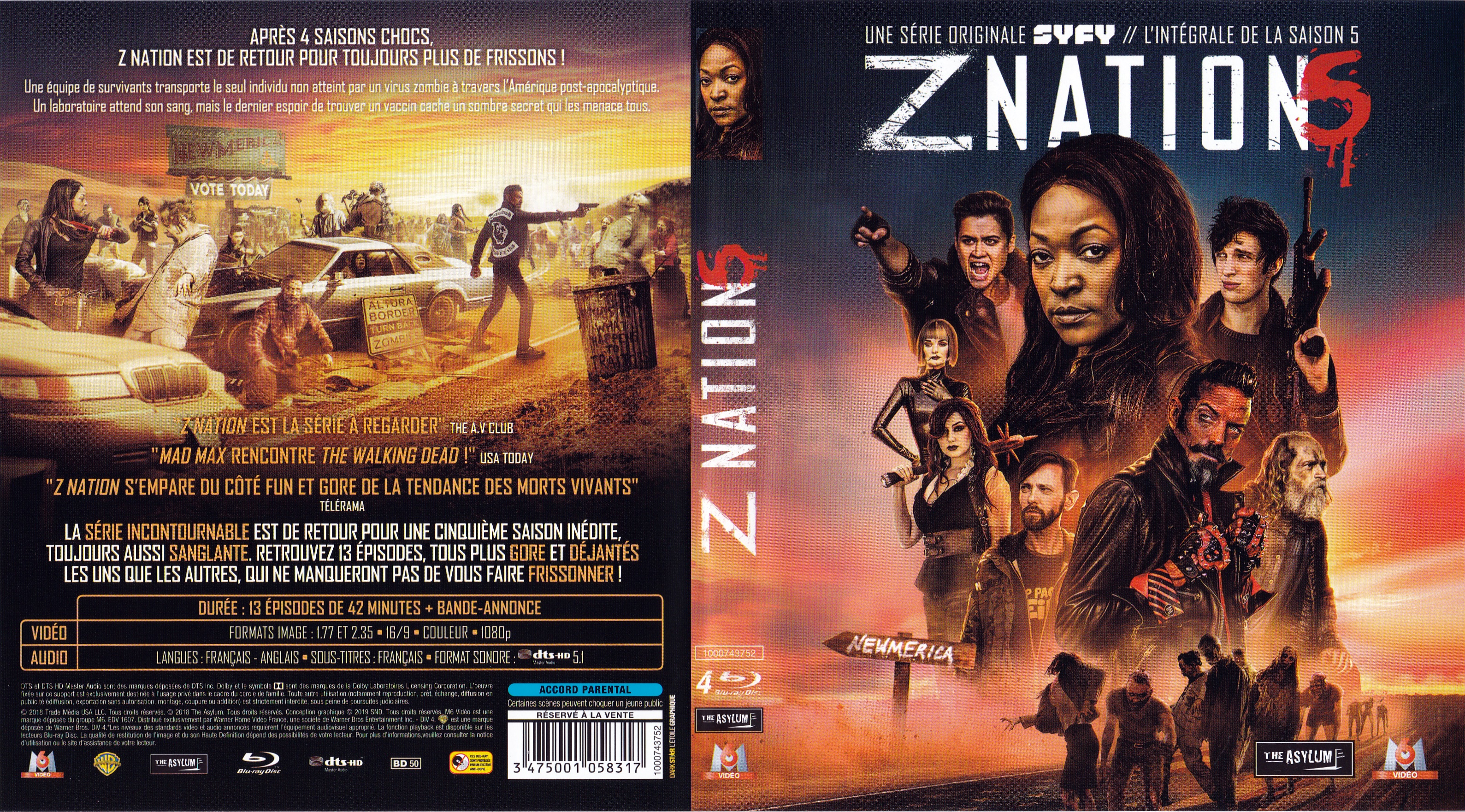 Jaquette DVD Z nation Saison 5 (BLU-RAY)
