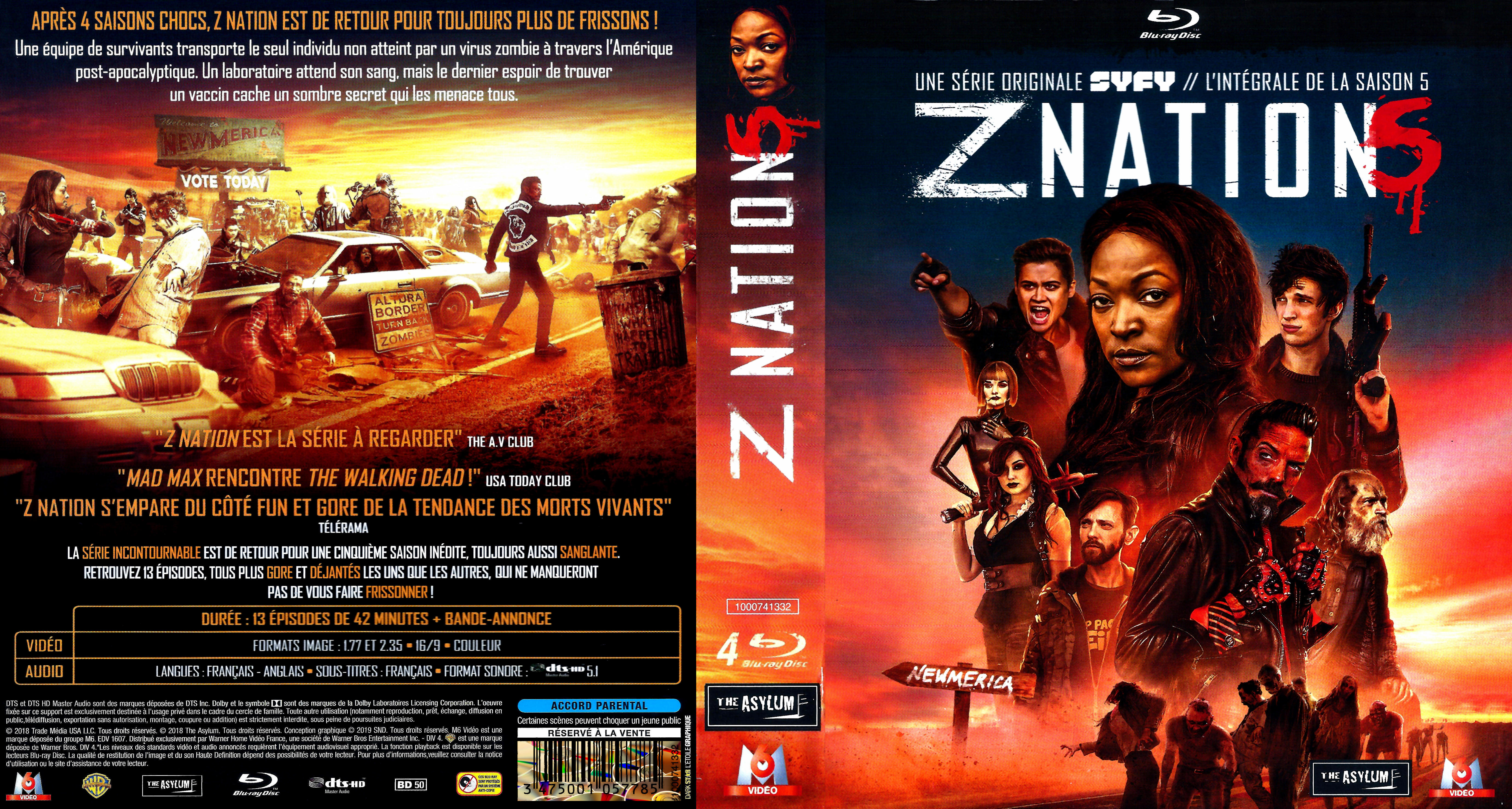 Jaquette DVD Z nation saison 5 (BLU-RAY)