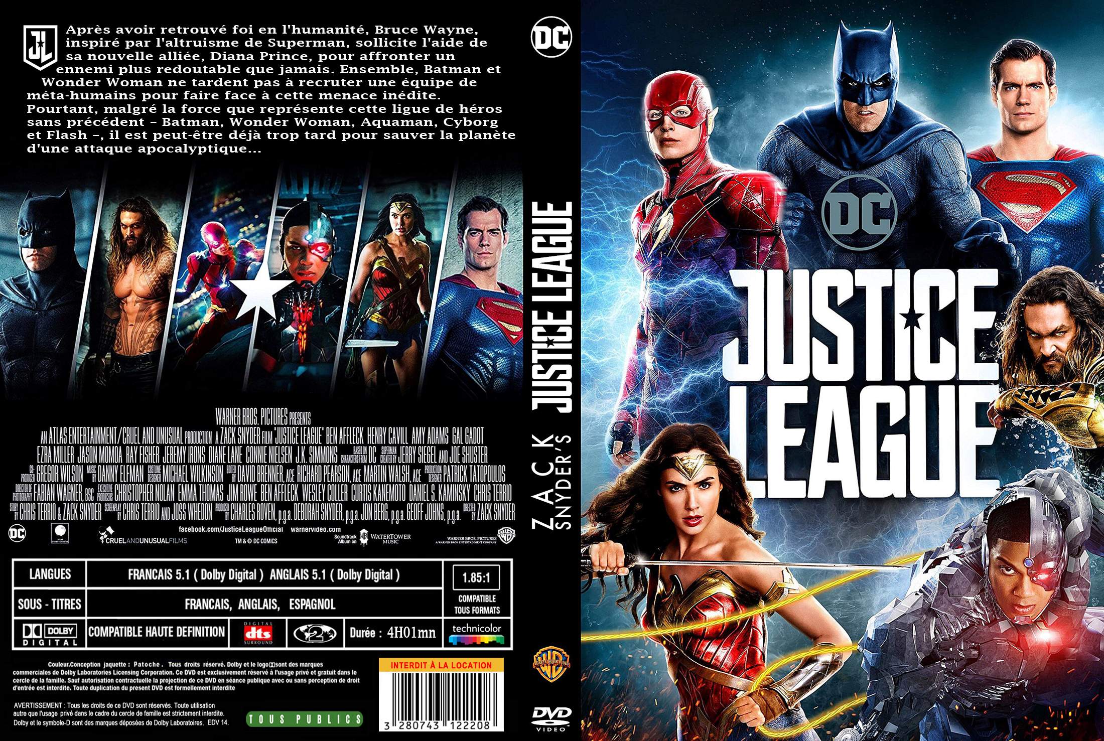 Jaquette DVD Zack Snyder