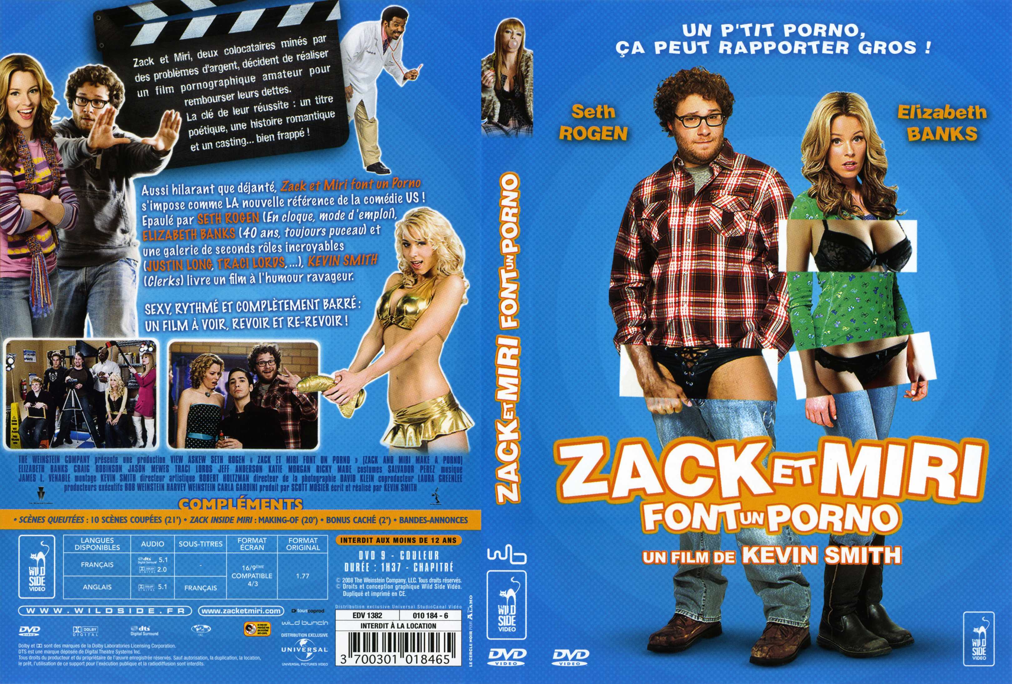 Jaquette DVD Zack et Miri font un porno